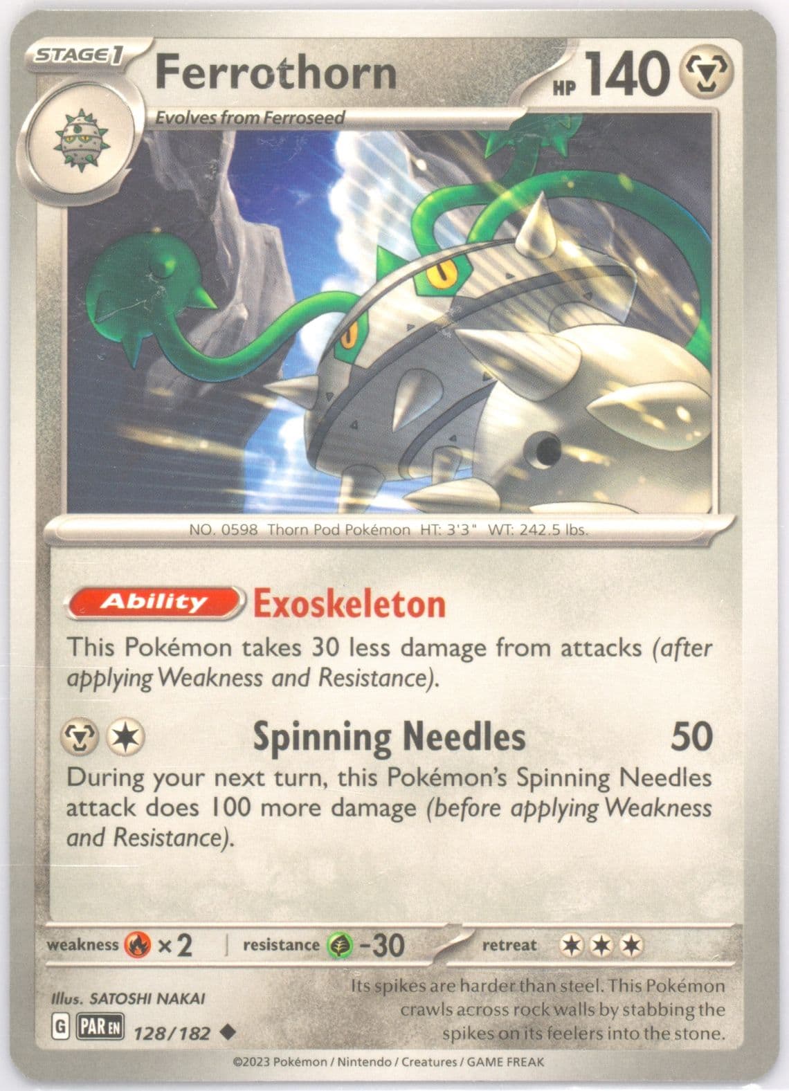 Ferrothorn (128) 2023 Pokemon Par EN-Paradox Rift