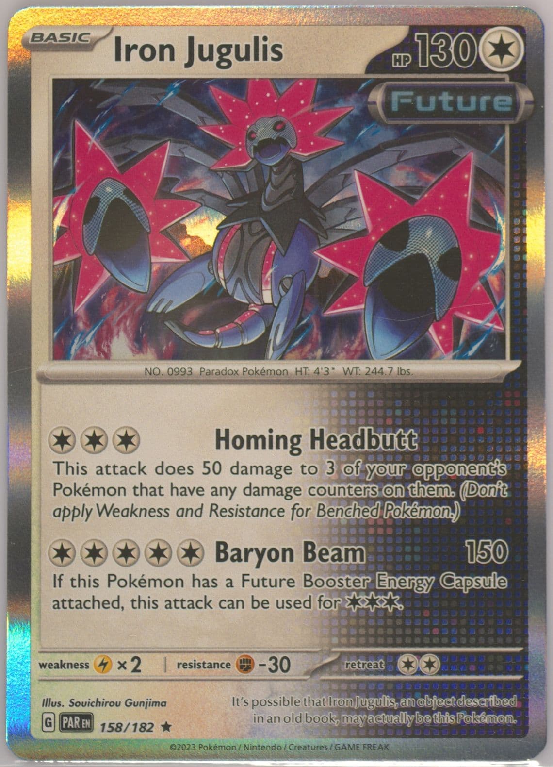 Iron Jugulis (158) 2023 Pokemon Par EN-Paradox Rift