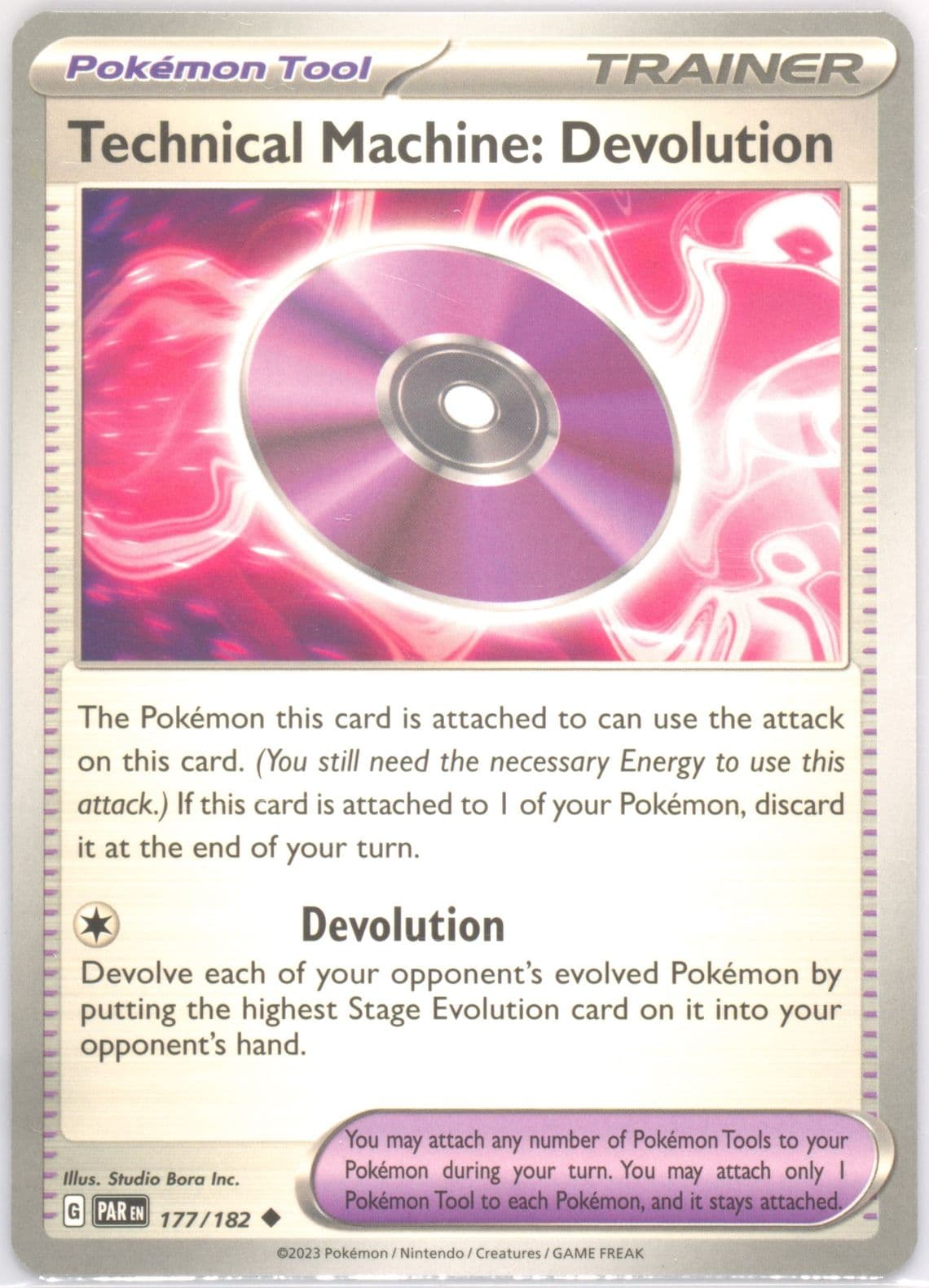 Technical Machine: Devolution (177) 2023 Pokemon Par EN-Paradox Rift