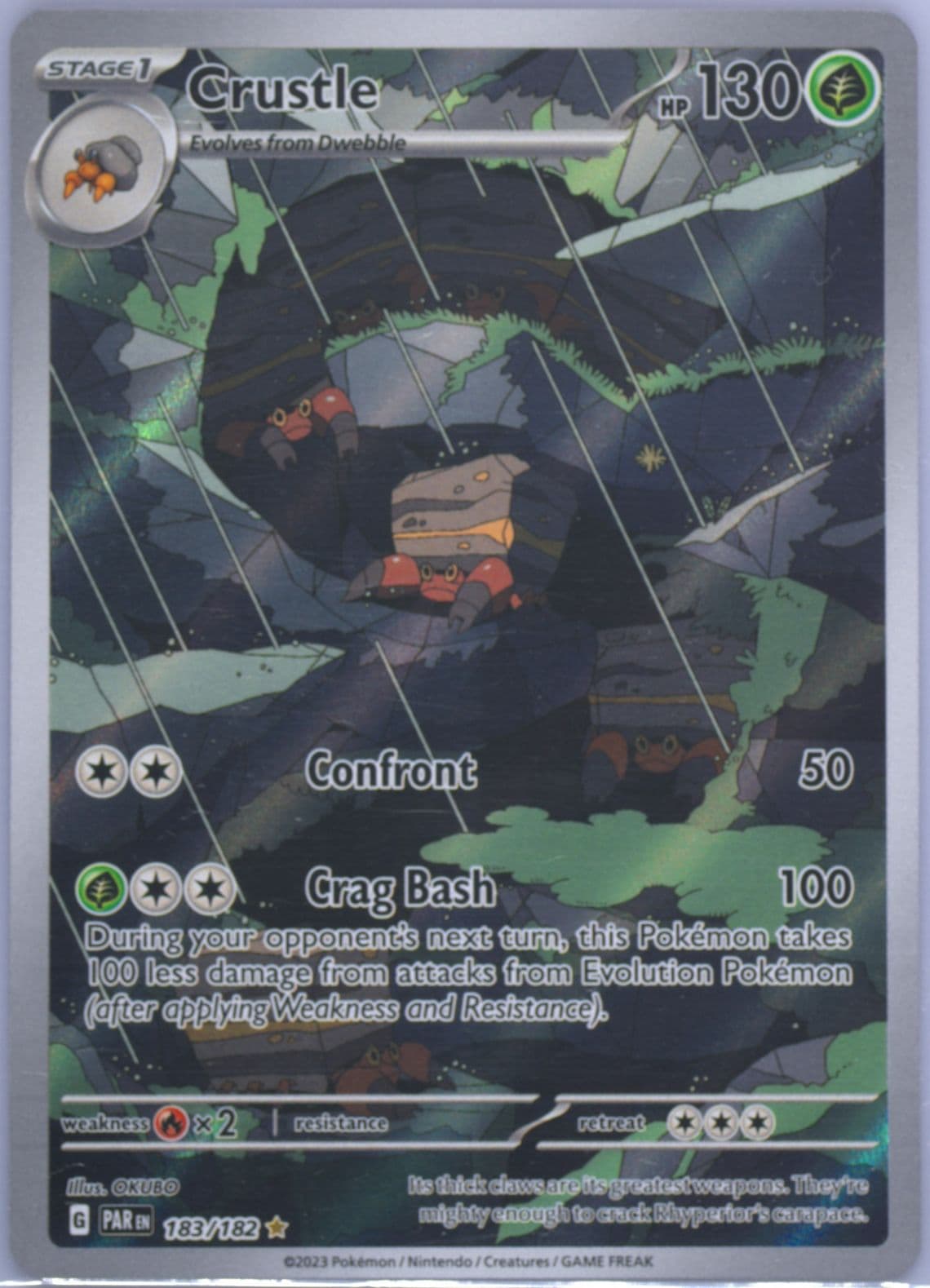Crustle Illustration Rare (183) 2023 Pokemon Par EN-Paradox Rift
