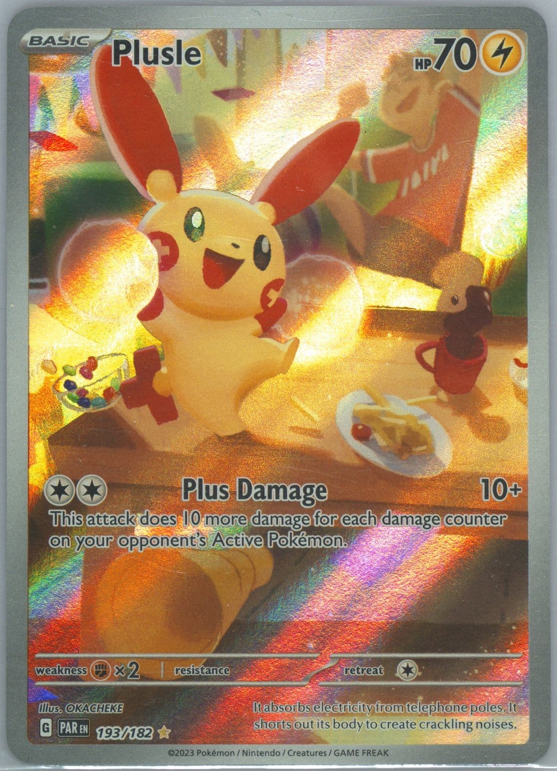 Plusle Illustration Rare (193) 2023 Pokemon Par EN-Paradox Rift