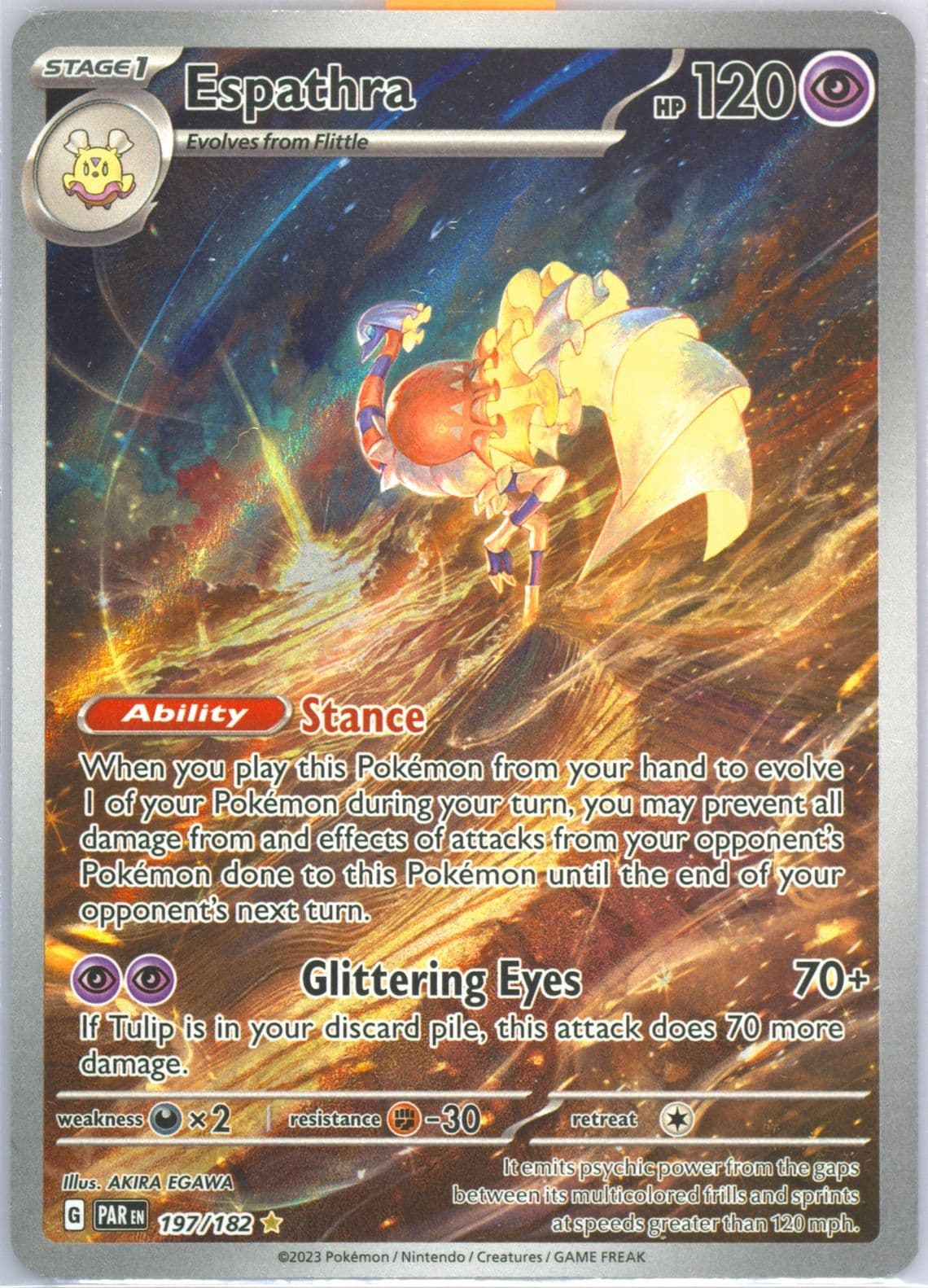 Espathra Illustration Rare (197) 2023 Pokemon Par EN-Paradox Rift