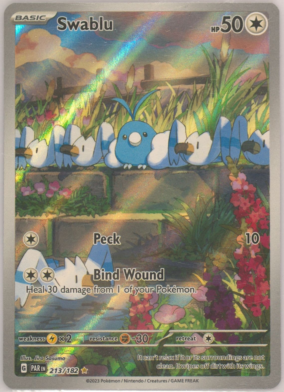 Swablu Illustration Rare (213) 2023 Pokemon Par EN-Paradox Rift