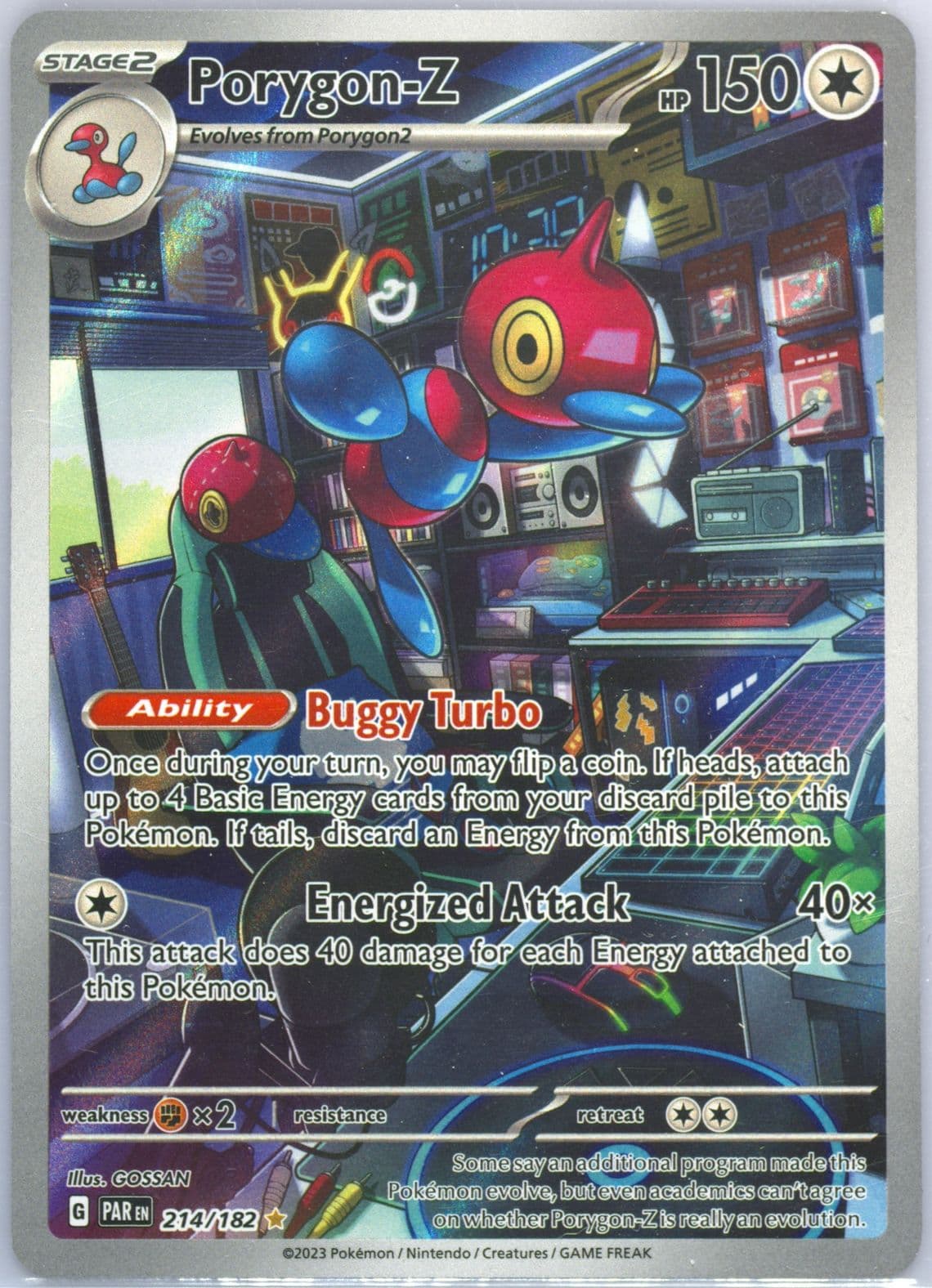 Porygon-Z Illustration Rare (214) 2023 Pokemon Par EN-Paradox Rift