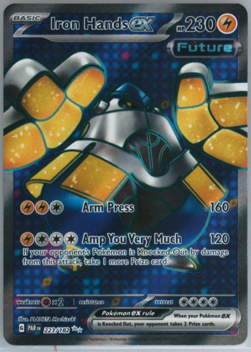 Iron Hands EX Ultra Rare (223) 2023 Pokemon Par EN-Paradox Rift