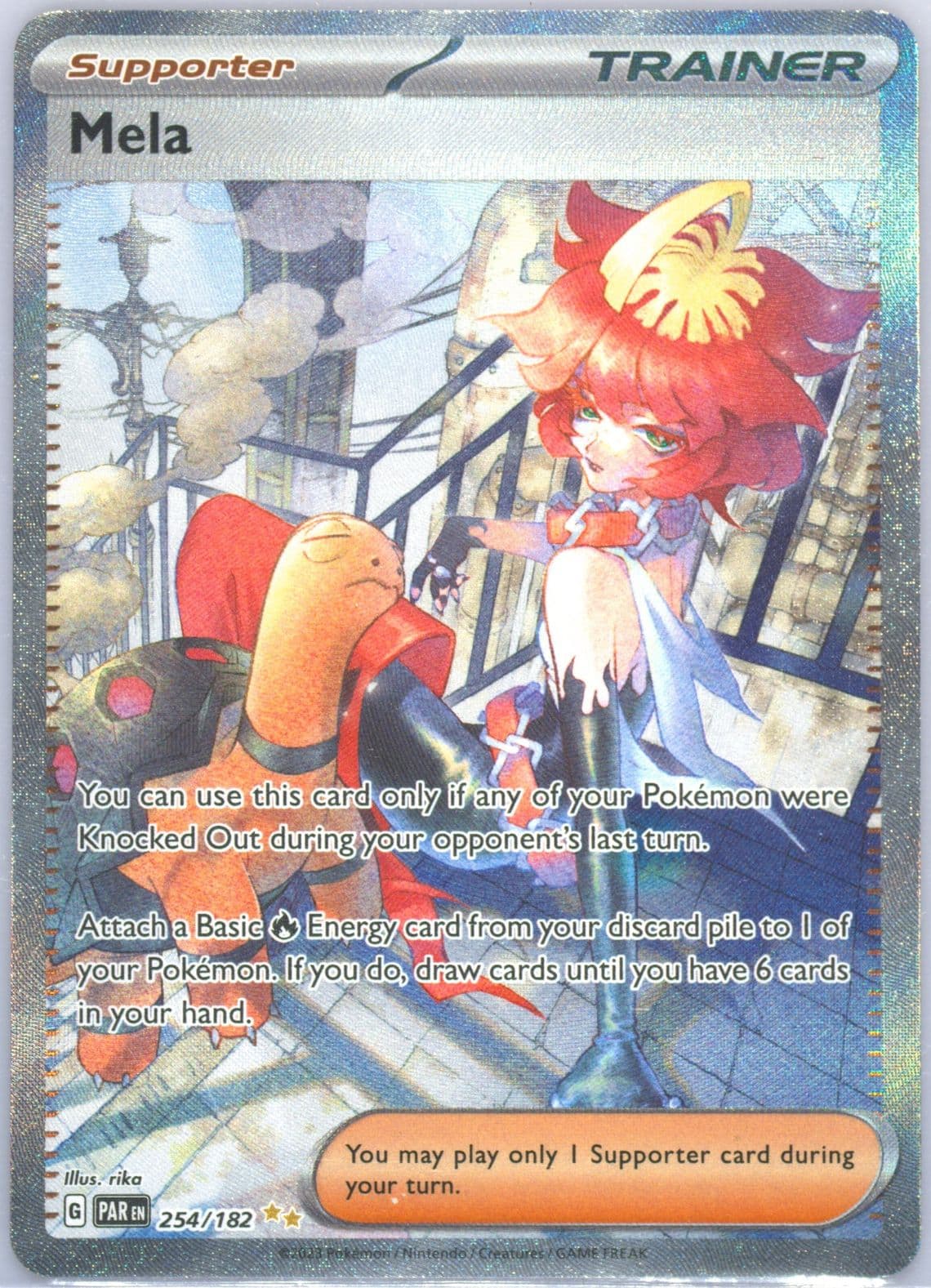 Mela Special Illustration Rare (254) 2023 Pokemon Par EN-Paradox Rift