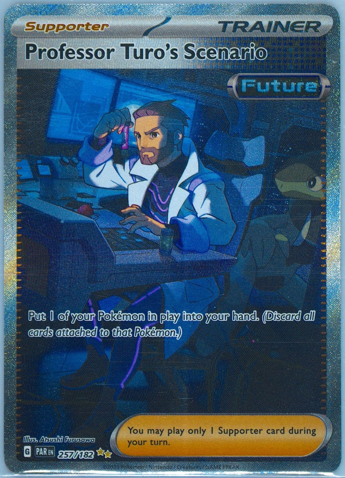 Professor Turo's Scenario Special Illustration Rare (257) 2023 Pokemon Par EN-Paradox Rift