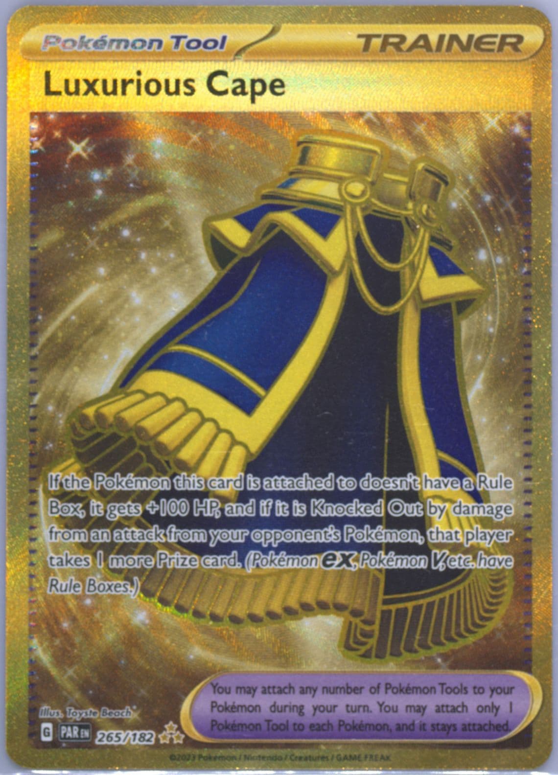 Luxurious Cape Hyper Rare (265) 2023 Pokemon Par EN-Paradox Rift