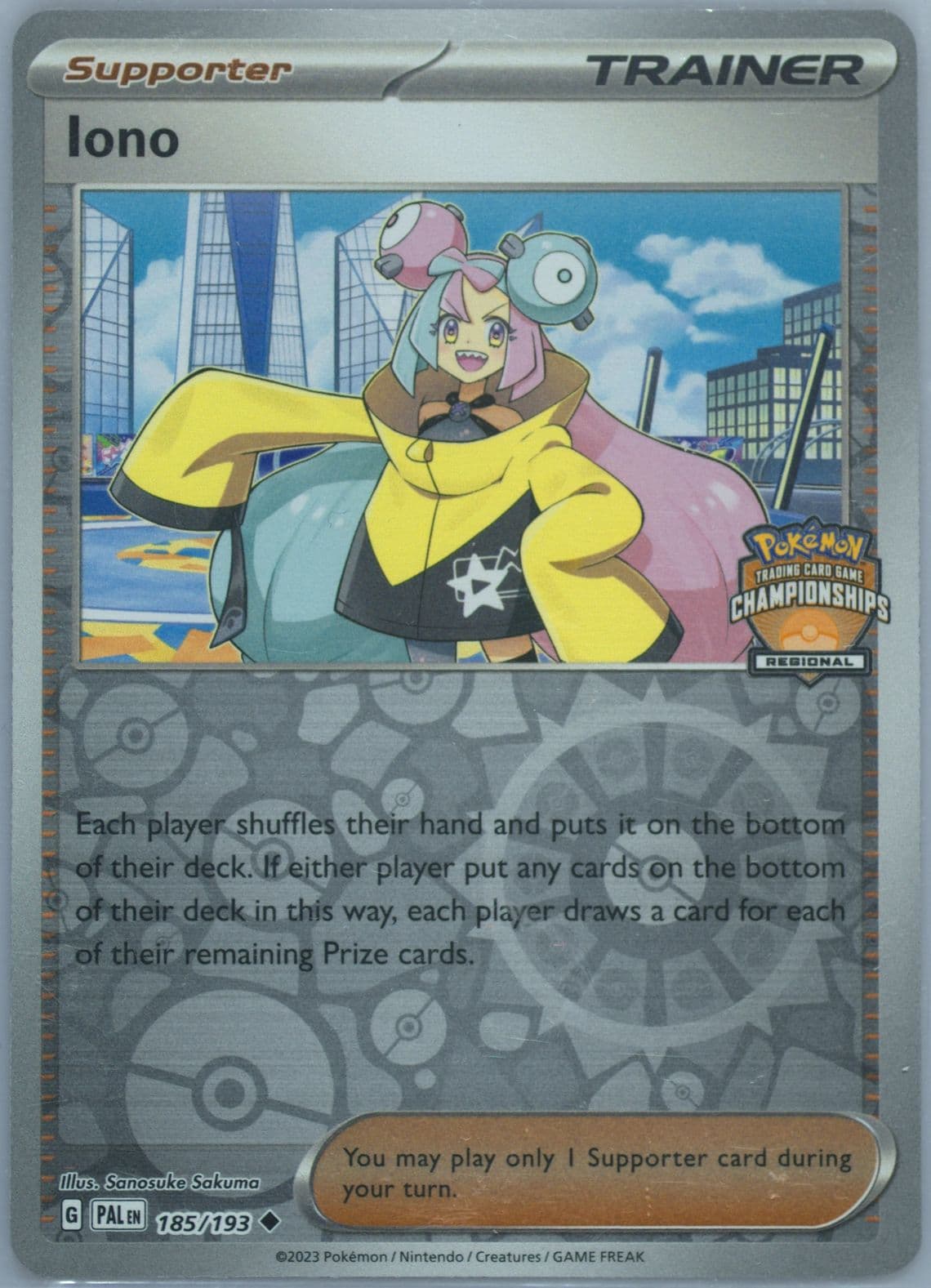 Iono Regional Championships (185) 2023 Pokemon Pal EN-Paldea Evolved