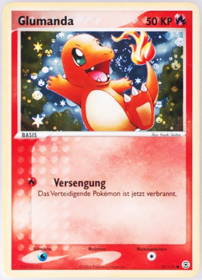 Glumanda-Reverse Foil German (57) 2004 Pokemon EX Fire Red & Leaf Green