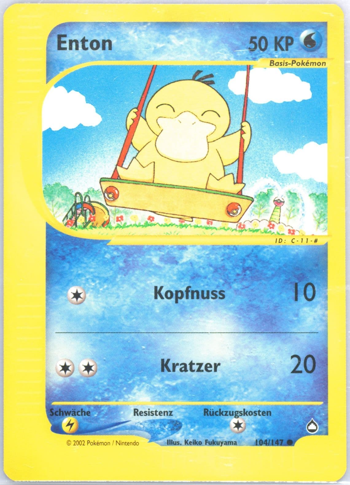 Enton German (104) 2003 Pokemon Aquapolis