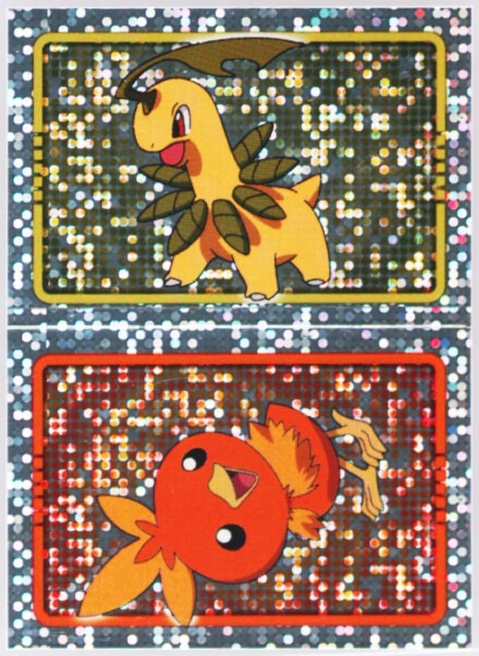 Bayleef/Torchic () 2005 Merlin Pokemon Ultimate Stickers