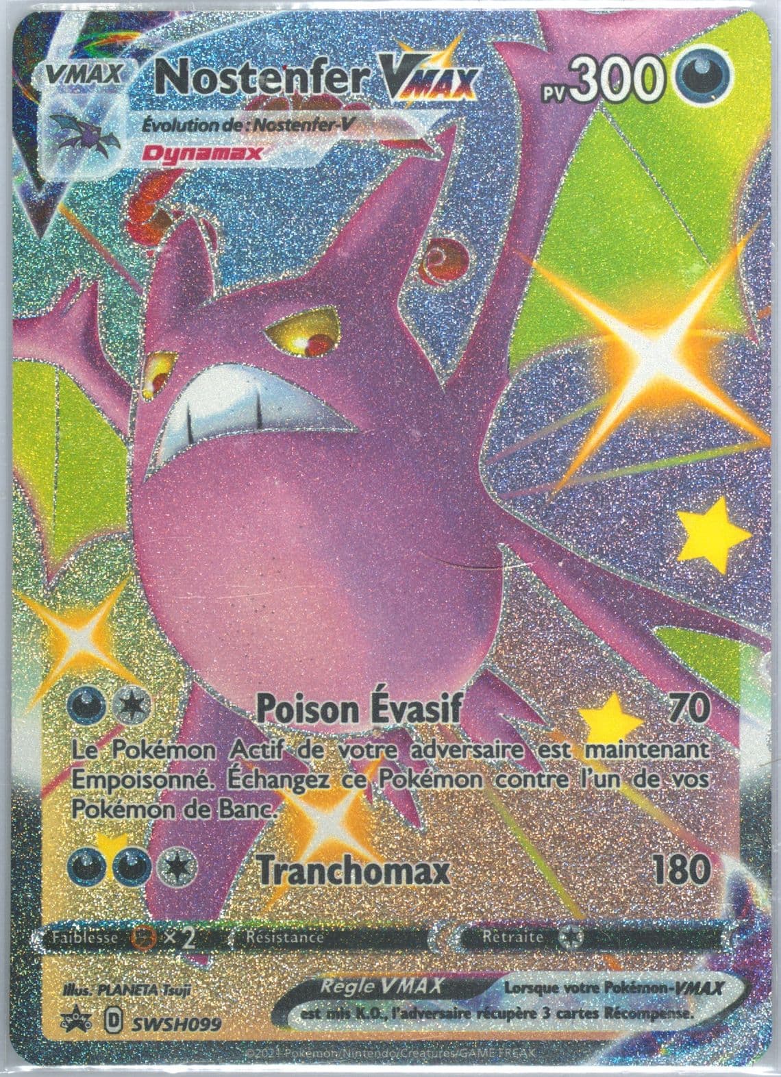 Full Art/Nostenfer Vmax Shining Fates Premium Collection Box-French (099) 2021 Pokemon Swsh Black Star Promo