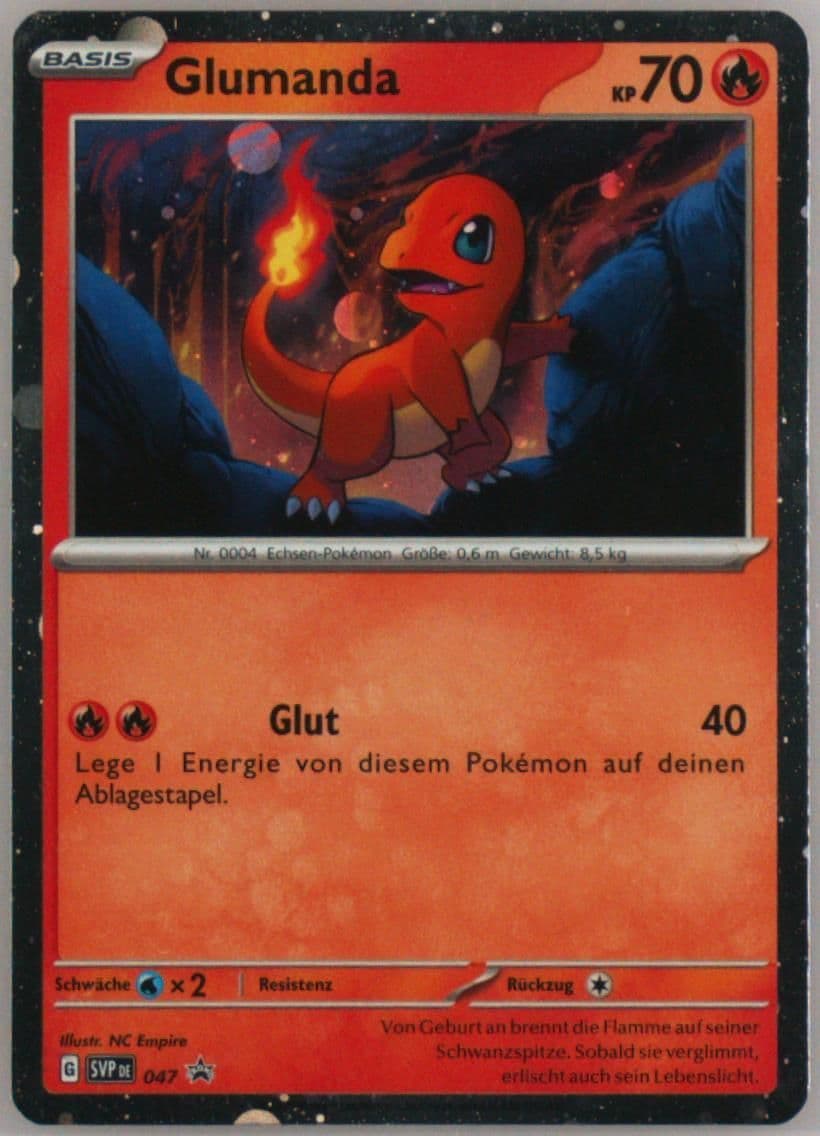 Charmander 151 Poster Collection (047) 2023 Pokemon German Svp de-SV Black Star Promo