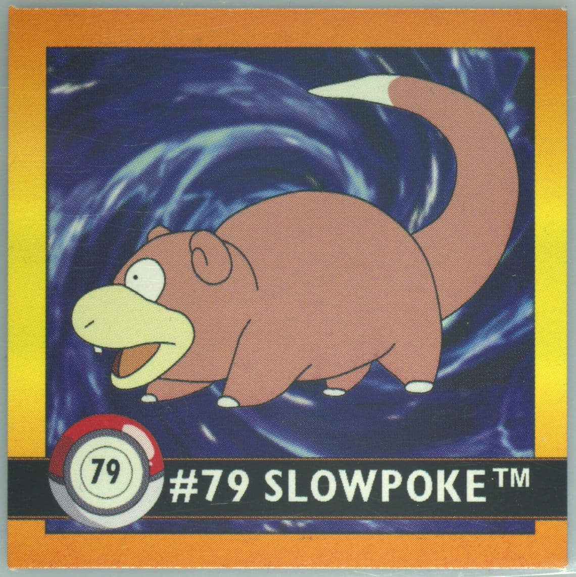 Slowpoke (79) 1999 Pokemon Stickers Series 1