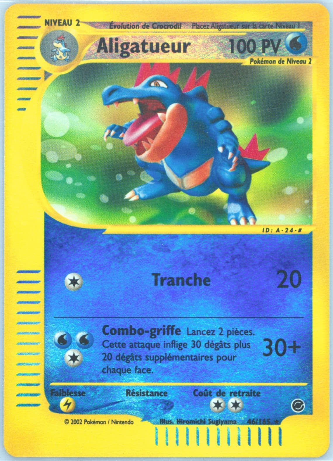 Aligatueur Reverse Holo (46) 2003 Pokemon French Expedition