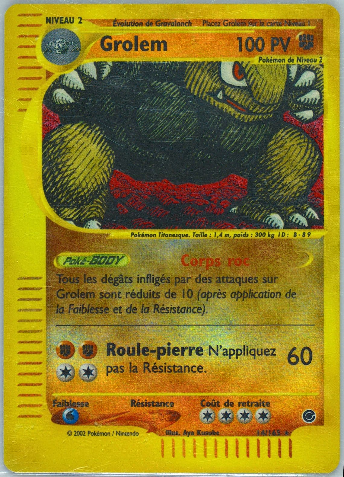 Grolem Reverse Holo (14) 2003 Pokemon French Expedition
