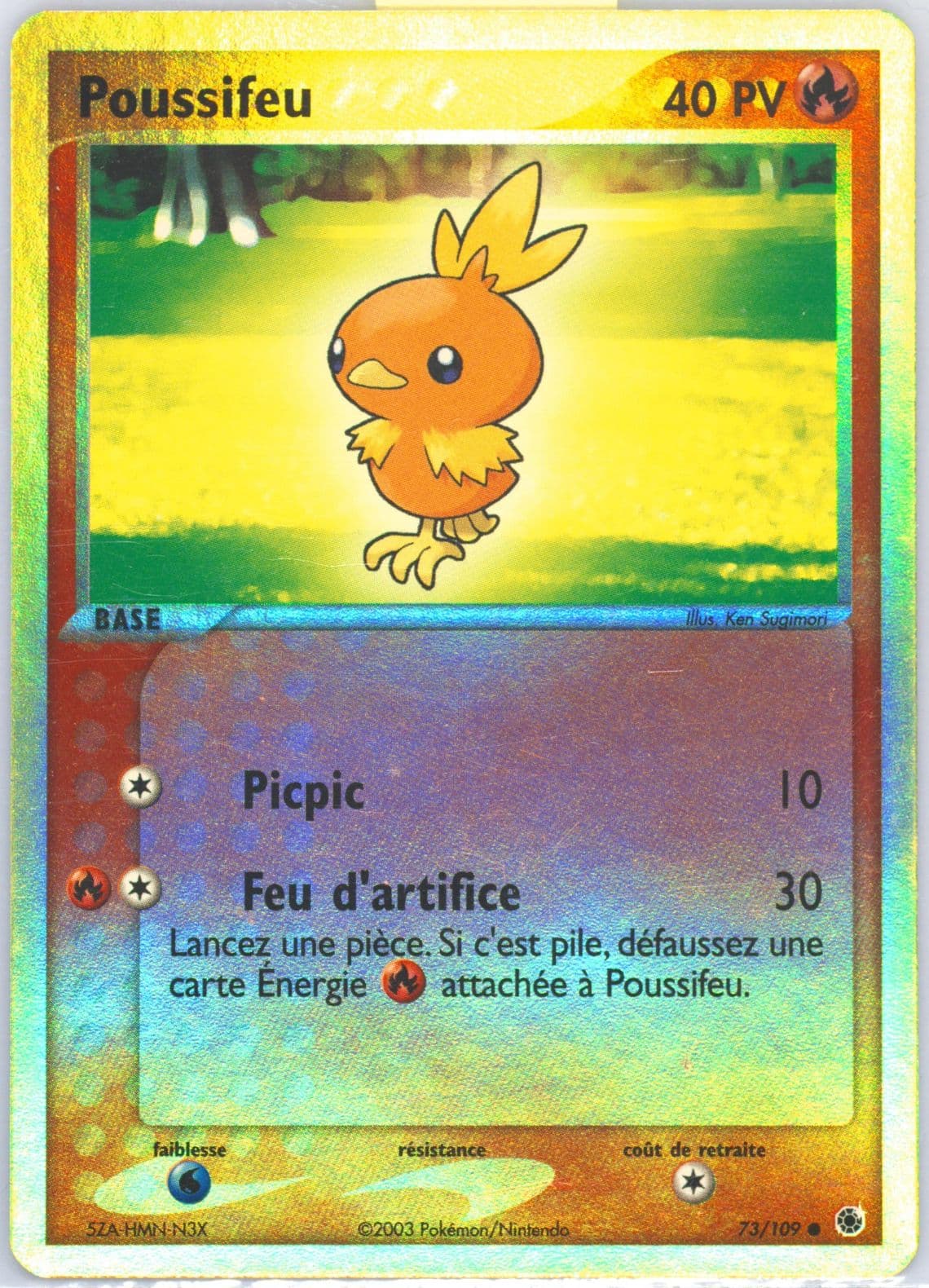 Poussifeu-Reverse Foil French (73) 2003 Pokemon EX Ruby & Sapphire
