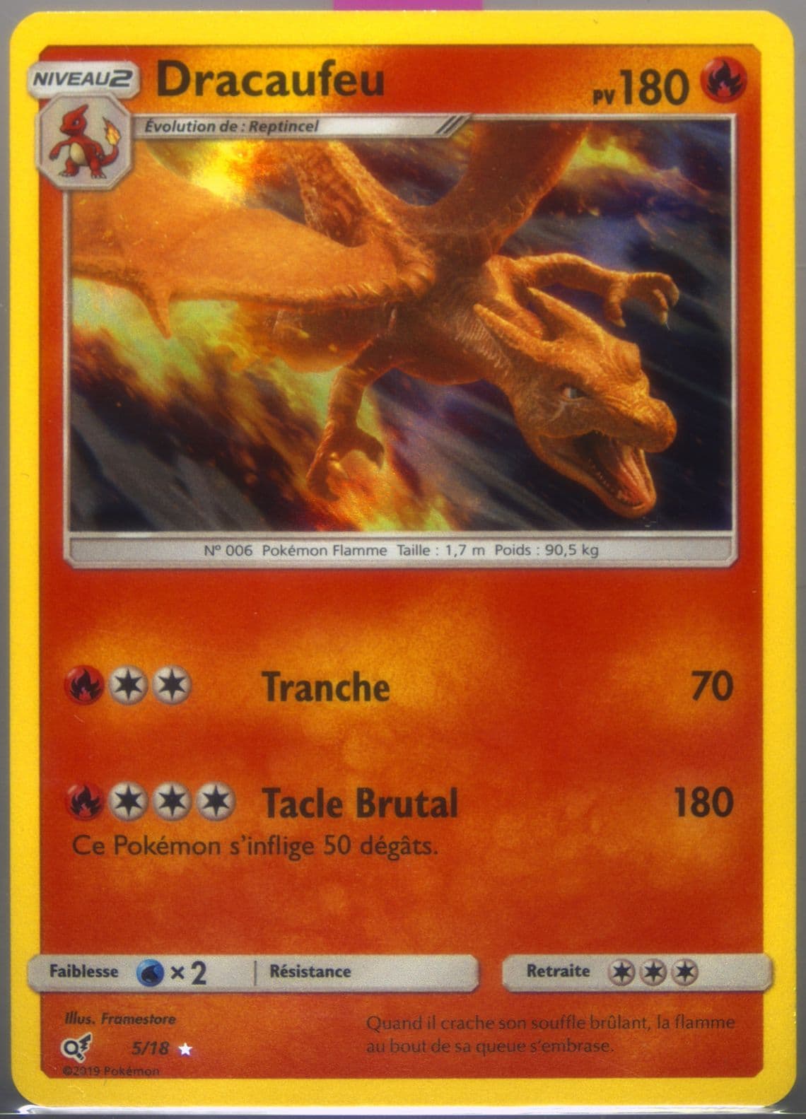 Charizard-Holo French (5) 2019 Pokemon Sun & Moon Detective Pikachu