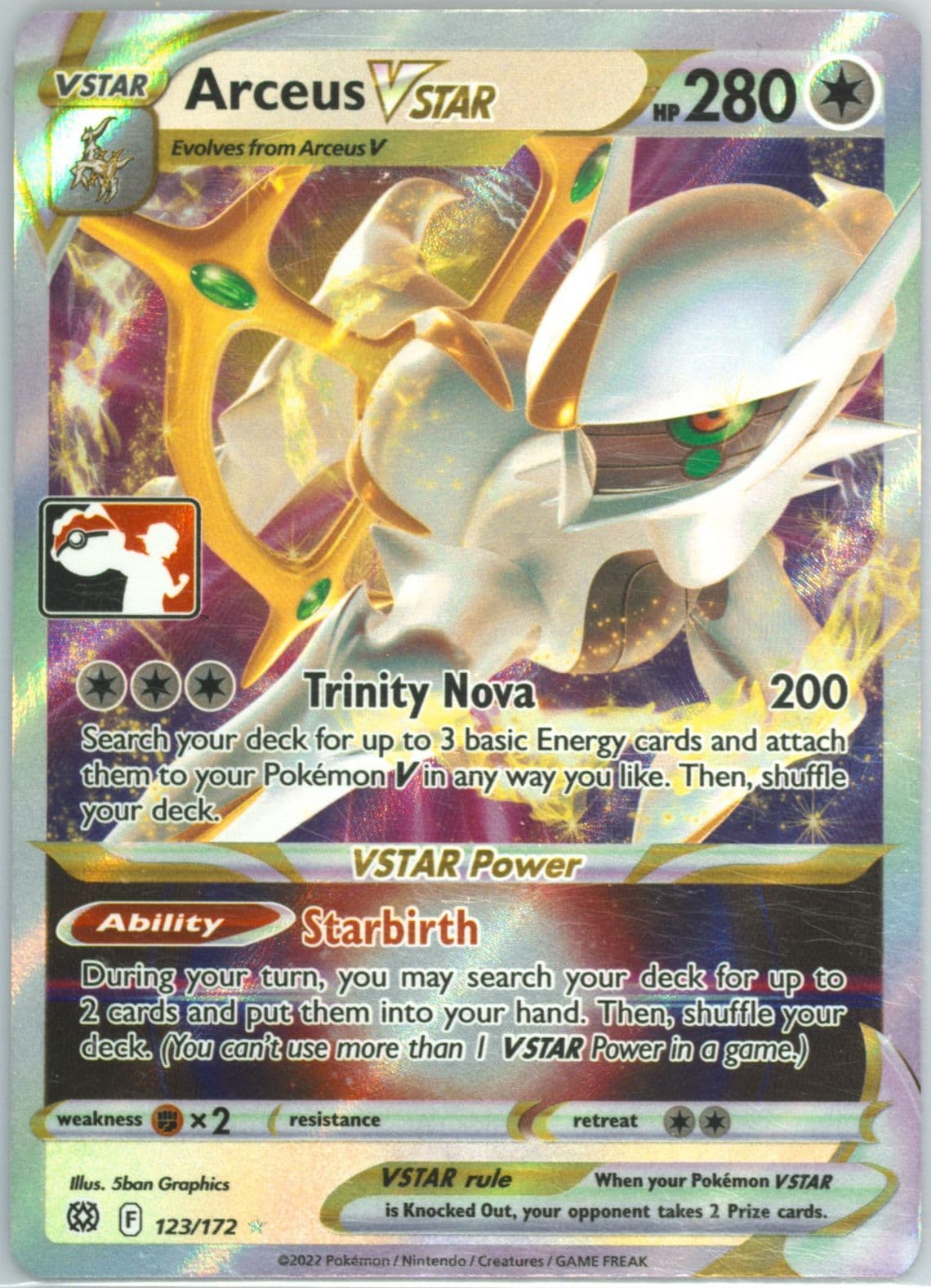 Arceus Vstar (123) 2023 Pokemon Play! Pokemon Prize Pack