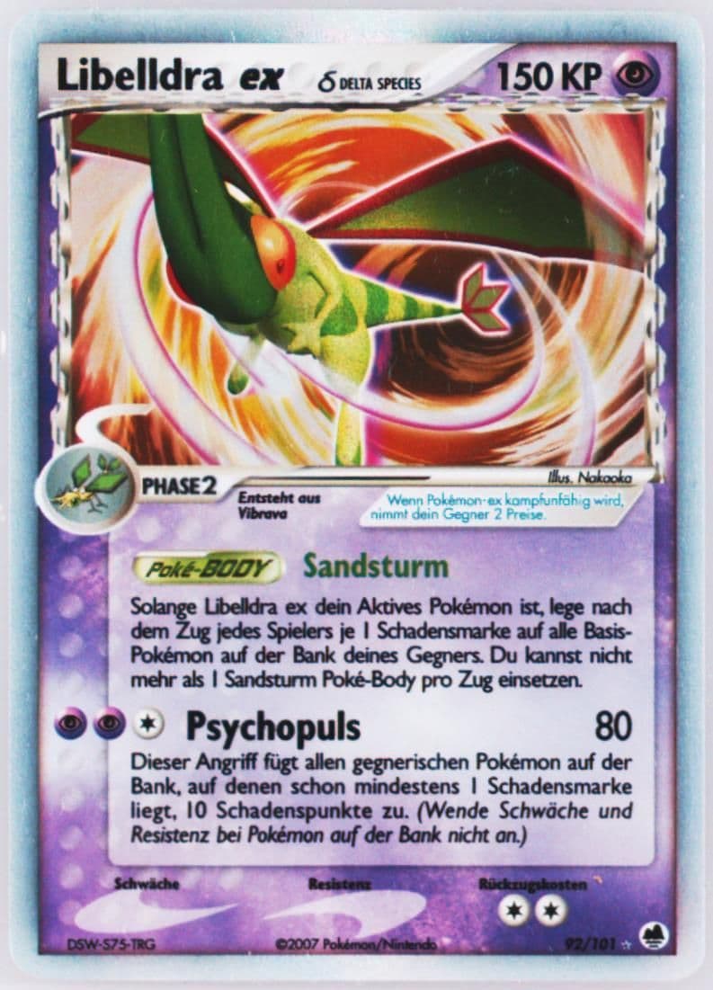 Libelldra EX-Holo German (92) 2006 Pokemon EX Dragon Frontiers