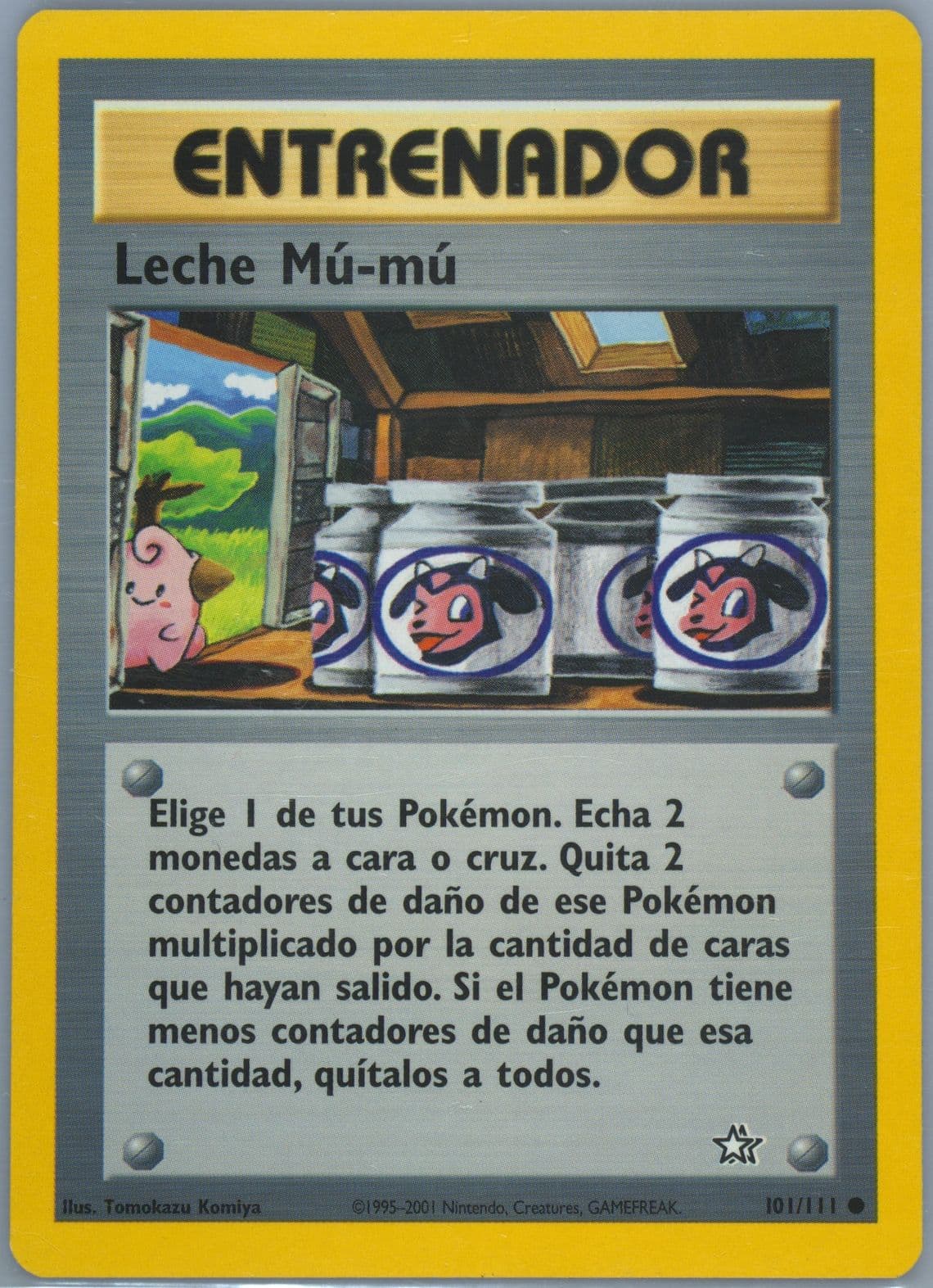Leche MU-MU (101) 2001 Pokemon Spanish Neo Genesis