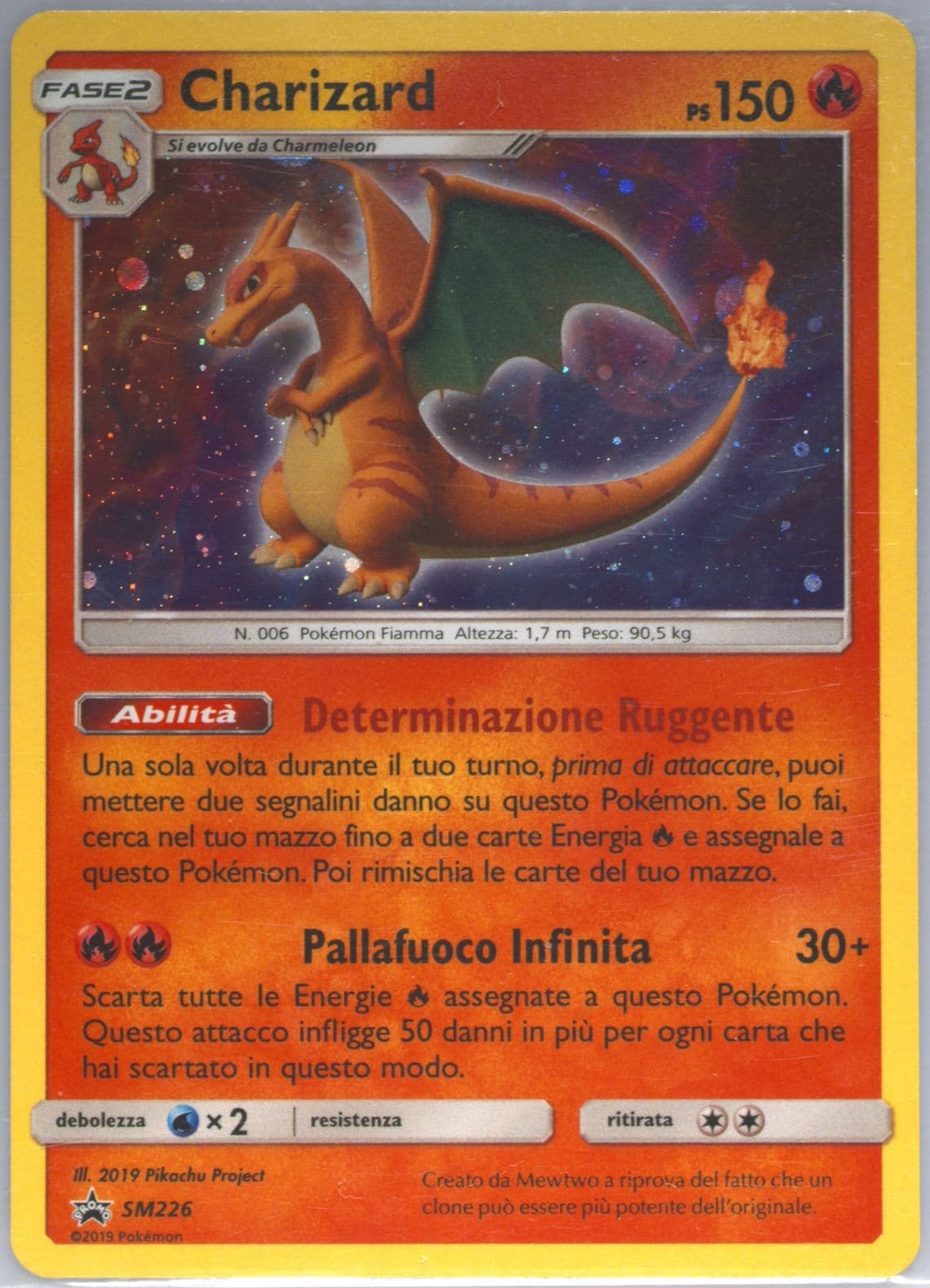 Charizard-Holo Fall 2019 Collector Chest-Italian (SM226) 2019 Pokemon SM Black Star Promo