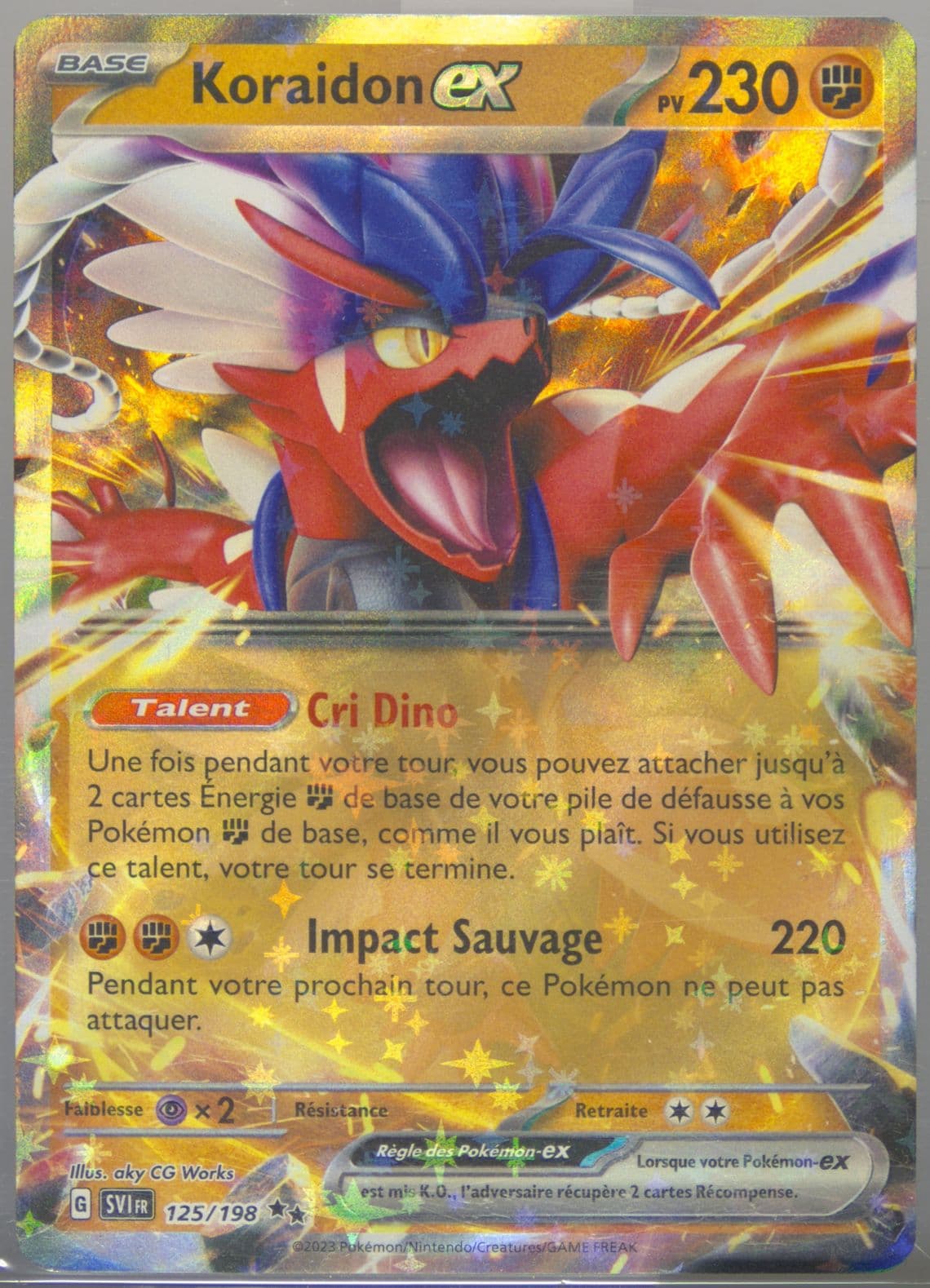 Koraidon EX (125) 2023 Pokemon French Svi FR-Scarlet & Violet