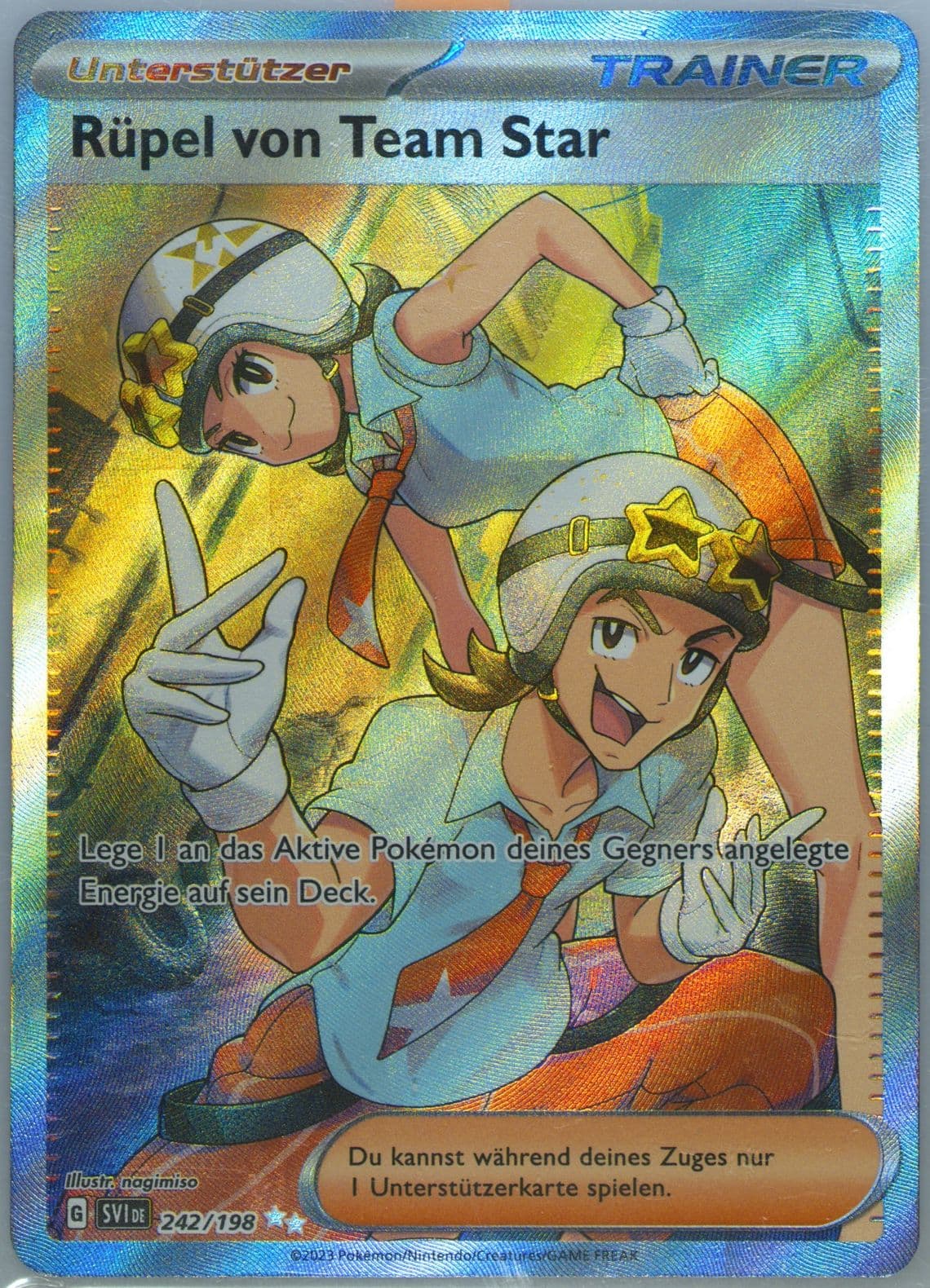 Team Star Grunt Ultra Rare (242) 2023 Pokemon German Svi de-Scarlet & Violet