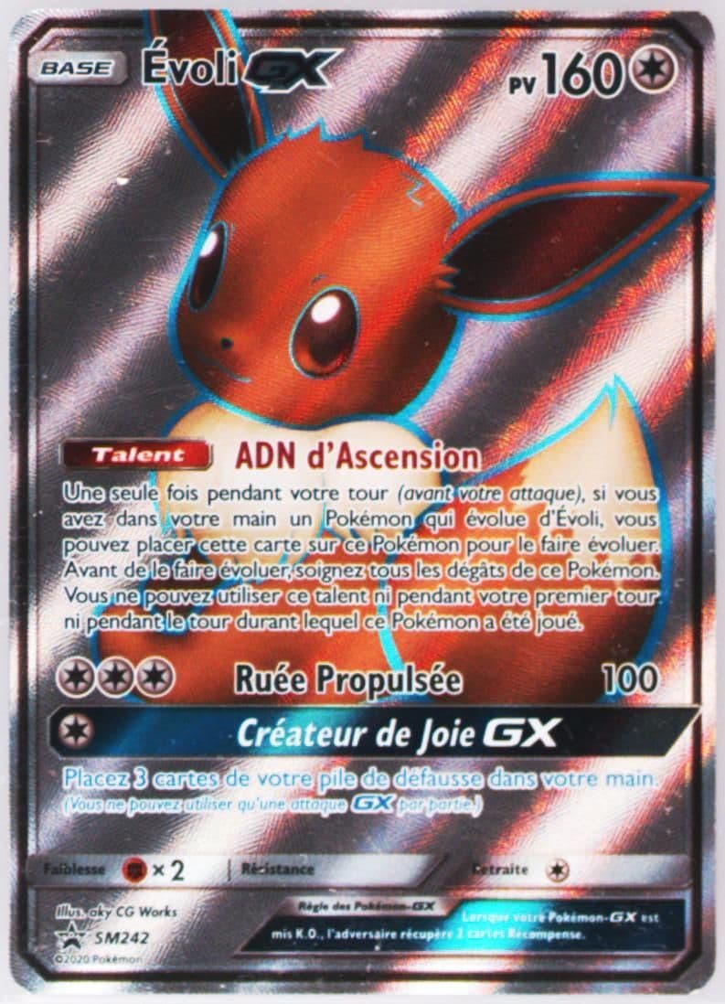 Evoli GX Tag Team Powers Collection-French (SM242) 2020 Pokemon SM Black Star Promo