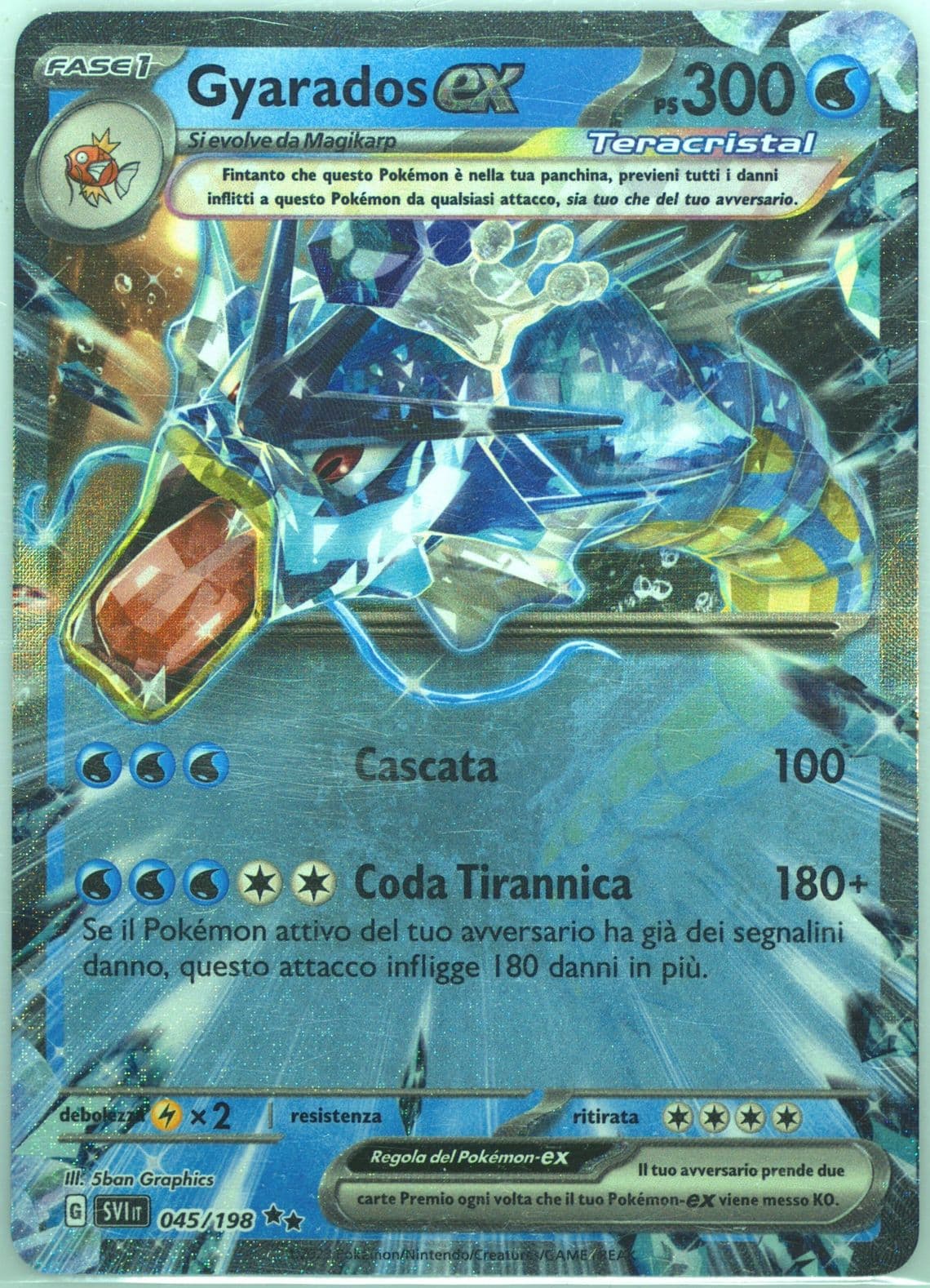 Gyarados EX (045) 2023 Pokemon Italian Svi It-Scarlet & Violet