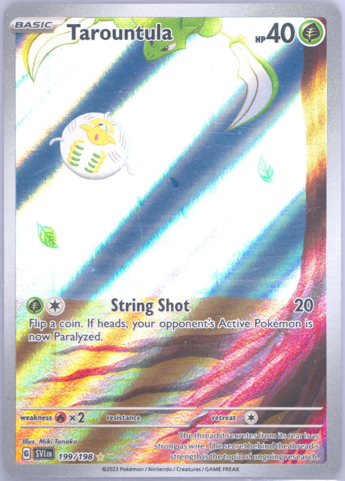 Tarountula Illustration Rare (199) 2023 Pokemon Portuguese Svi PT-Scarlet & Violet