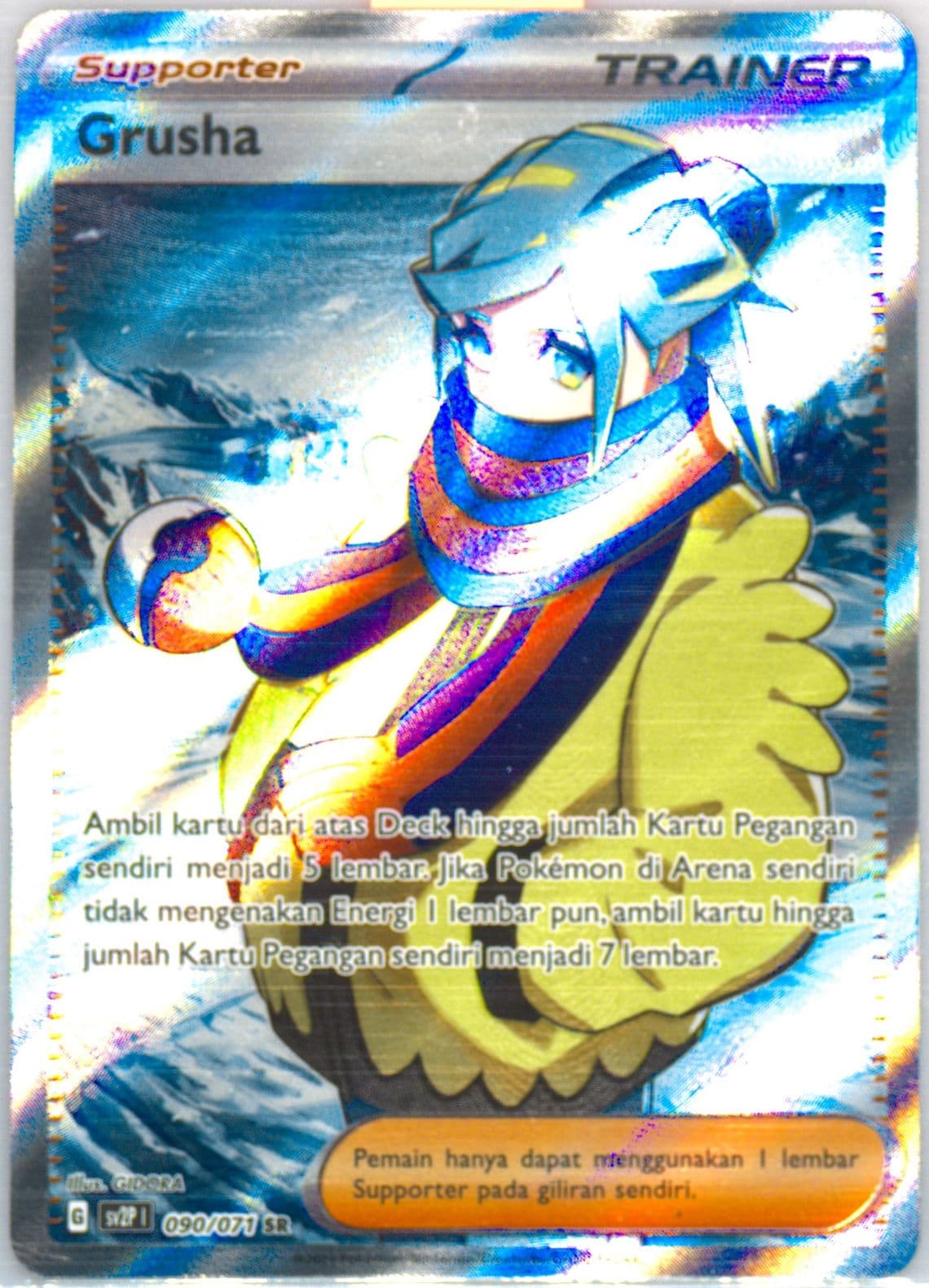 Grusha Super Rare (090) 2023 Pokemon Indonesian Sv2p I-Snow Hazard
