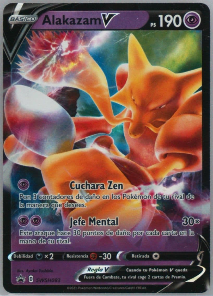 Alakazam V Alakazam V Box-Spanish (083) 2021 Pokemon Swsh Black Star Promo