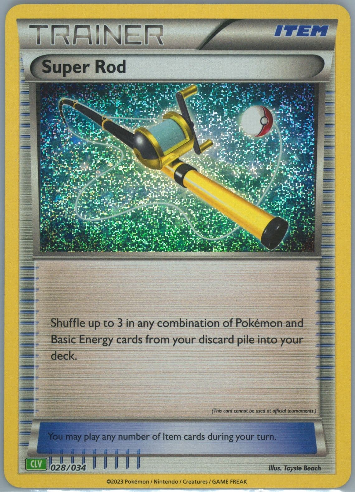 Super Rod (028) 2023 Pokemon CLV-Trading Card Game Classic Venusaur & Lugia EX Deck