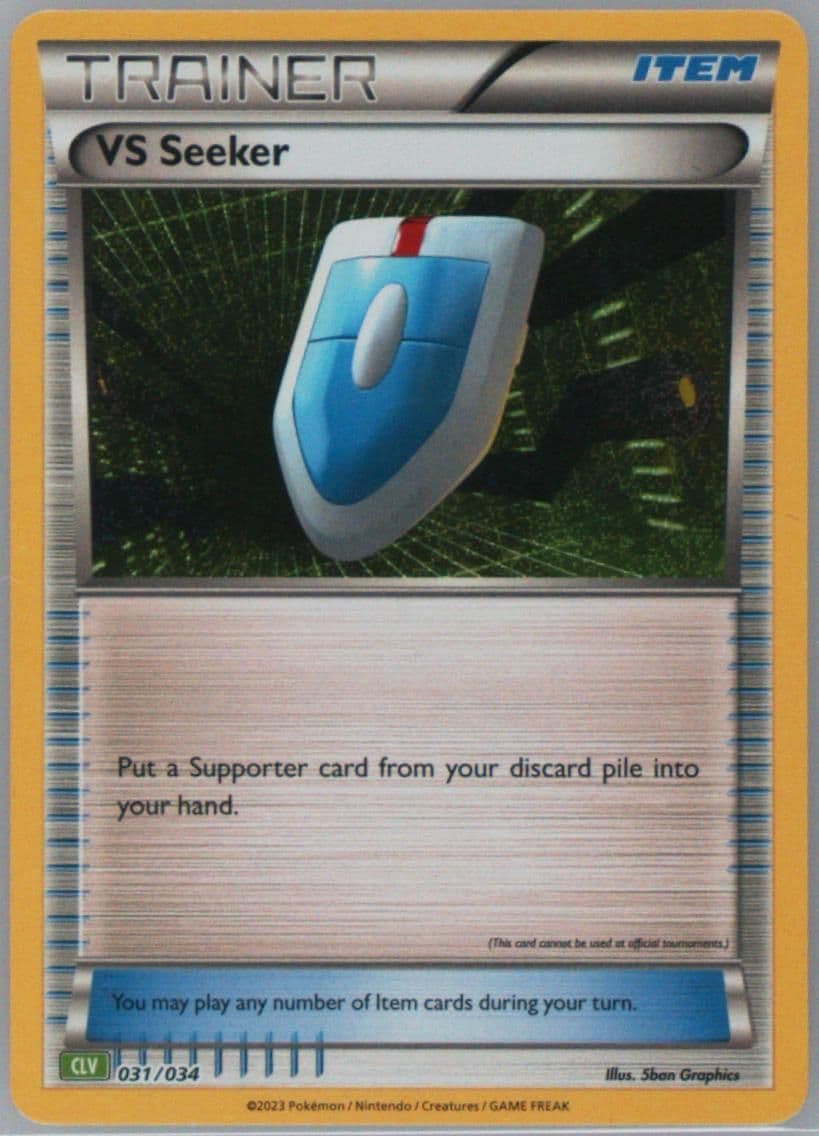 VS Seeker (031) 2023 Pokemon CLV-Trading Card Game Classic Venusaur & Lugia EX Deck