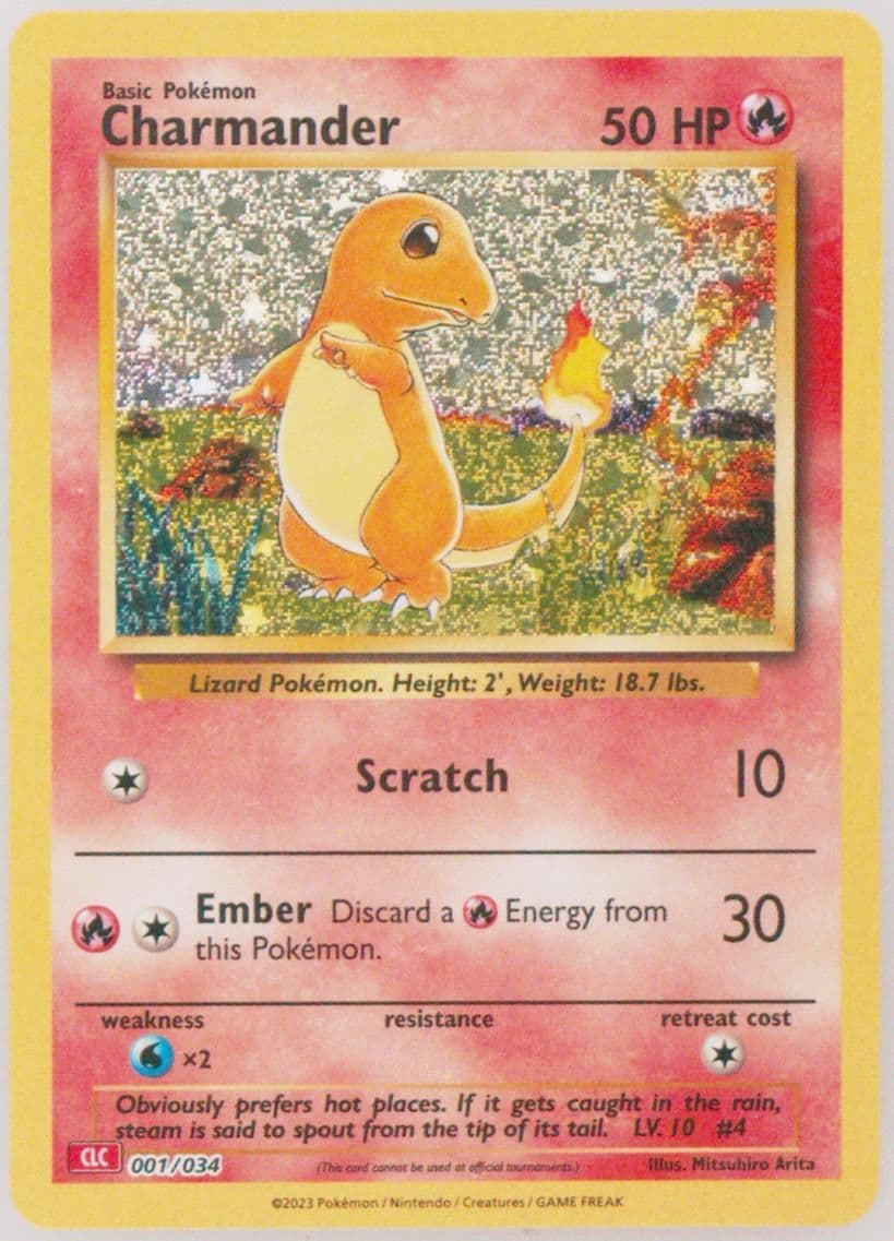 Charmander (001) 2023 Pokemon Clc-Trading Card Game Classic Charizard & HO-Oh EX Deck
