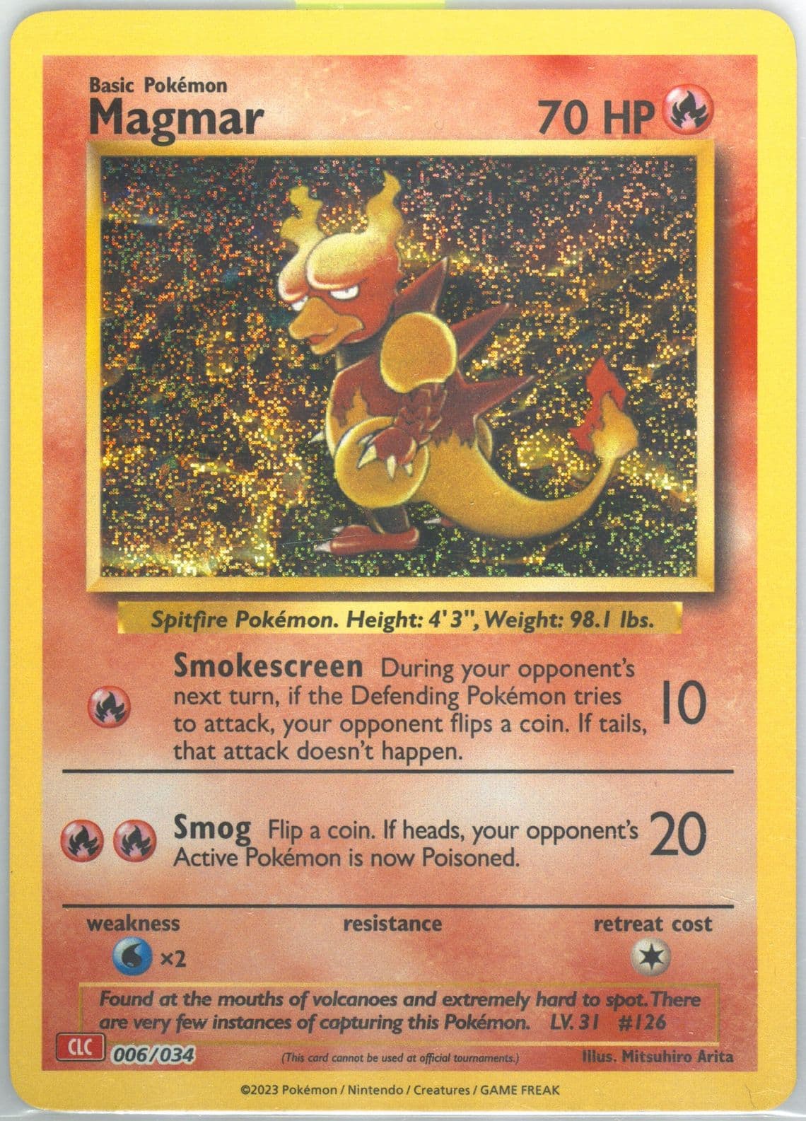 Magmar (006) 2023 Pokemon Clc-Trading Card Game Classic Charizard & HO-Oh EX Deck