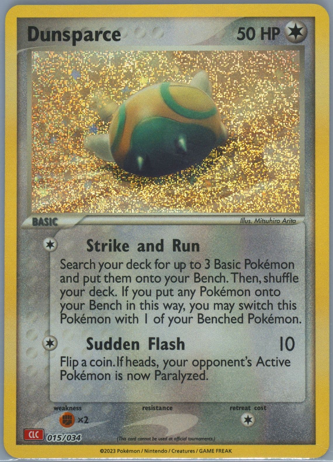 Dunsparce (015) 2023 Pokemon Clc-Trading Card Game Classic Charizard & HO-Oh EX Deck