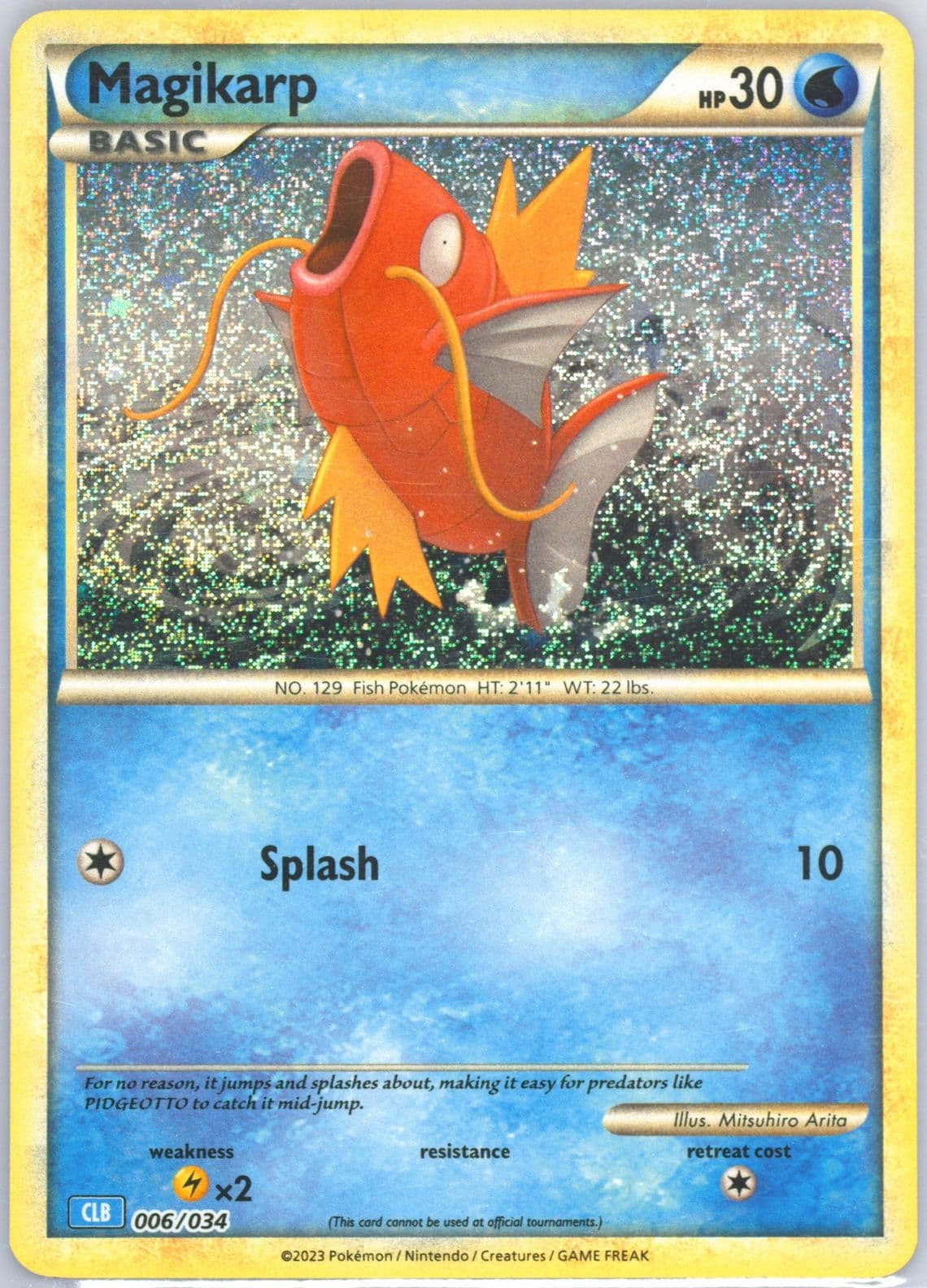 Magikarp (006) 2023 Pokemon Clb-Trading Card Game Classic Blastoise & Suicune EX Deck