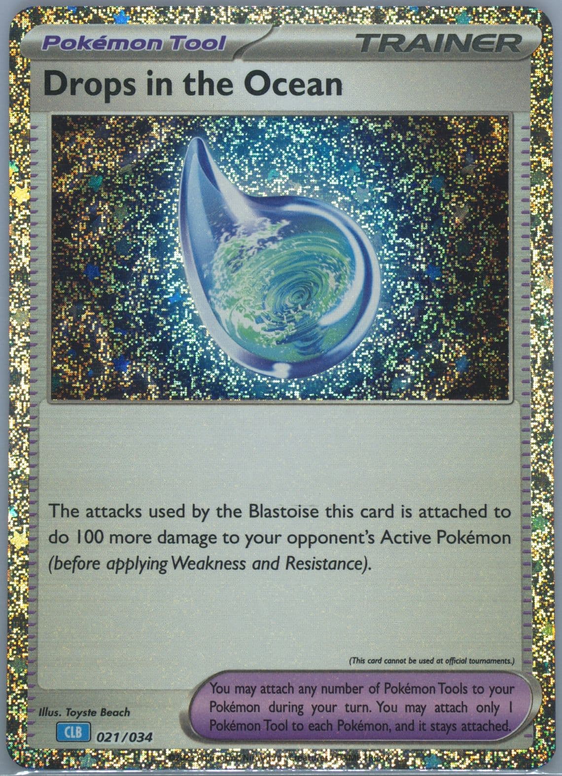 Drops in the Ocean (021) 2023 Pokemon Clb-Trading Card Game Classic Blastoise & Suicune EX Deck