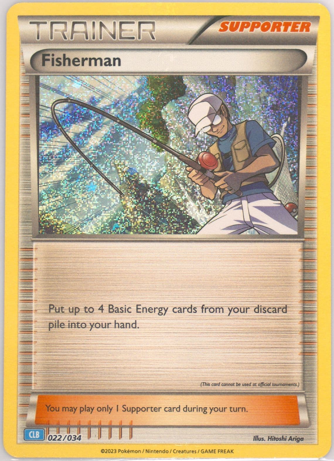 Fisherman (022) 2023 Pokemon Clb-Trading Card Game Classic Blastoise & Suicune EX Deck
