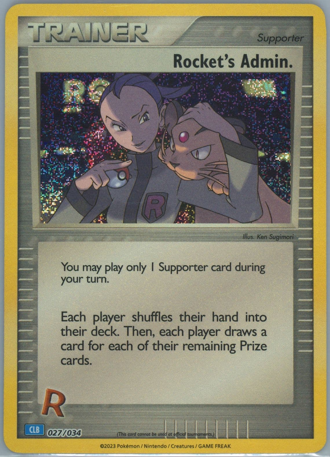 Rocket's Admin. (027) 2023 Pokemon Clb-Trading Card Game Classic Blastoise & Suicune EX Deck