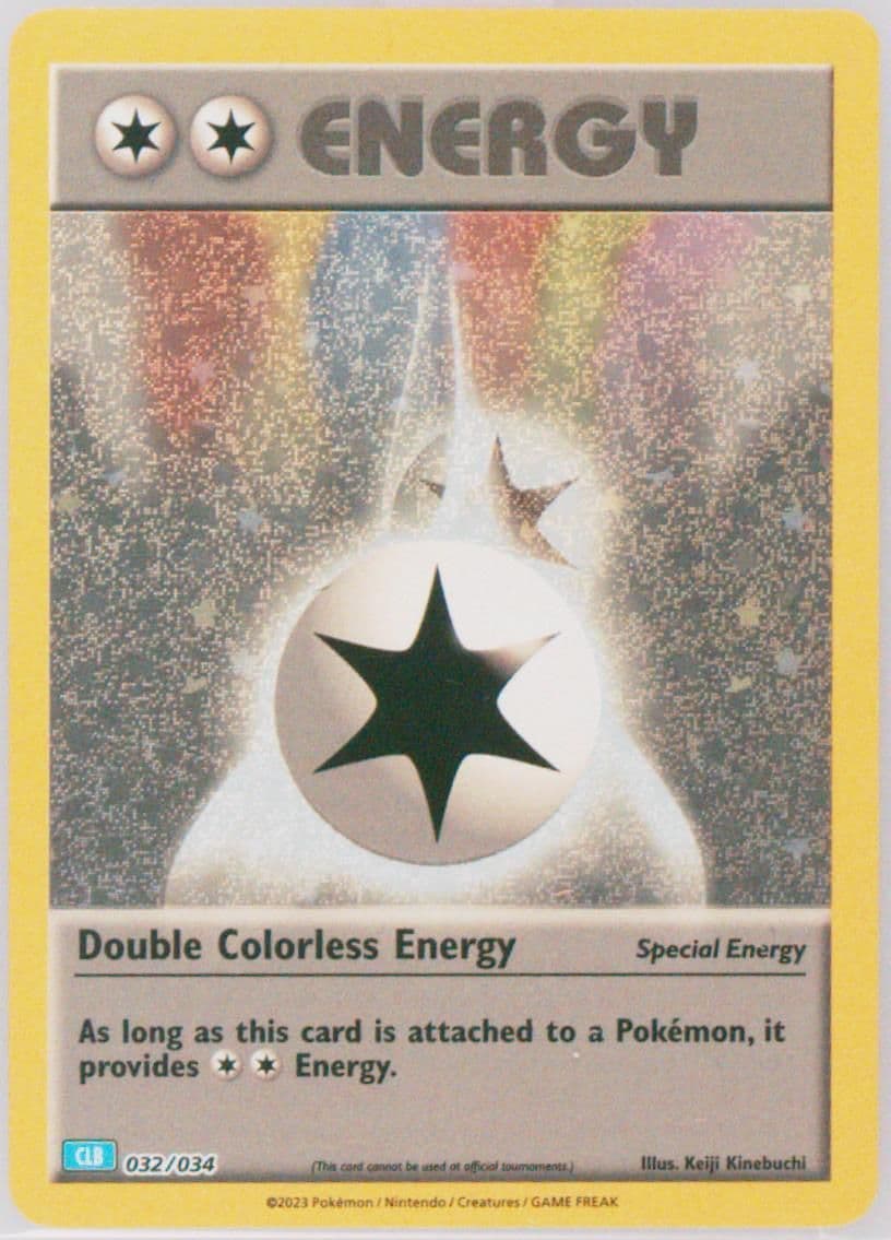 Double Colorless Energy (032) 2023 Pokemon Clb-Trading Card Game Classic Blastoise & Suicune EX Deck