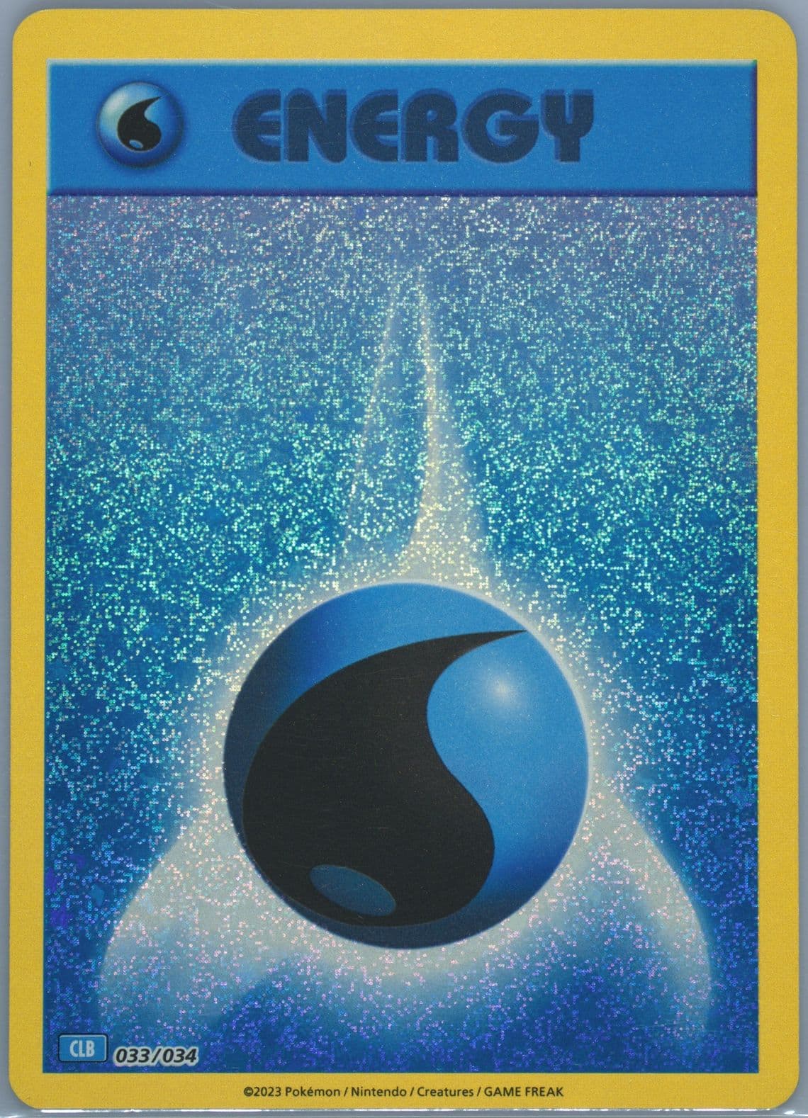 Water Energy (033) 2023 Pokemon Clb-Trading Card Game Classic Blastoise & Suicune EX Deck