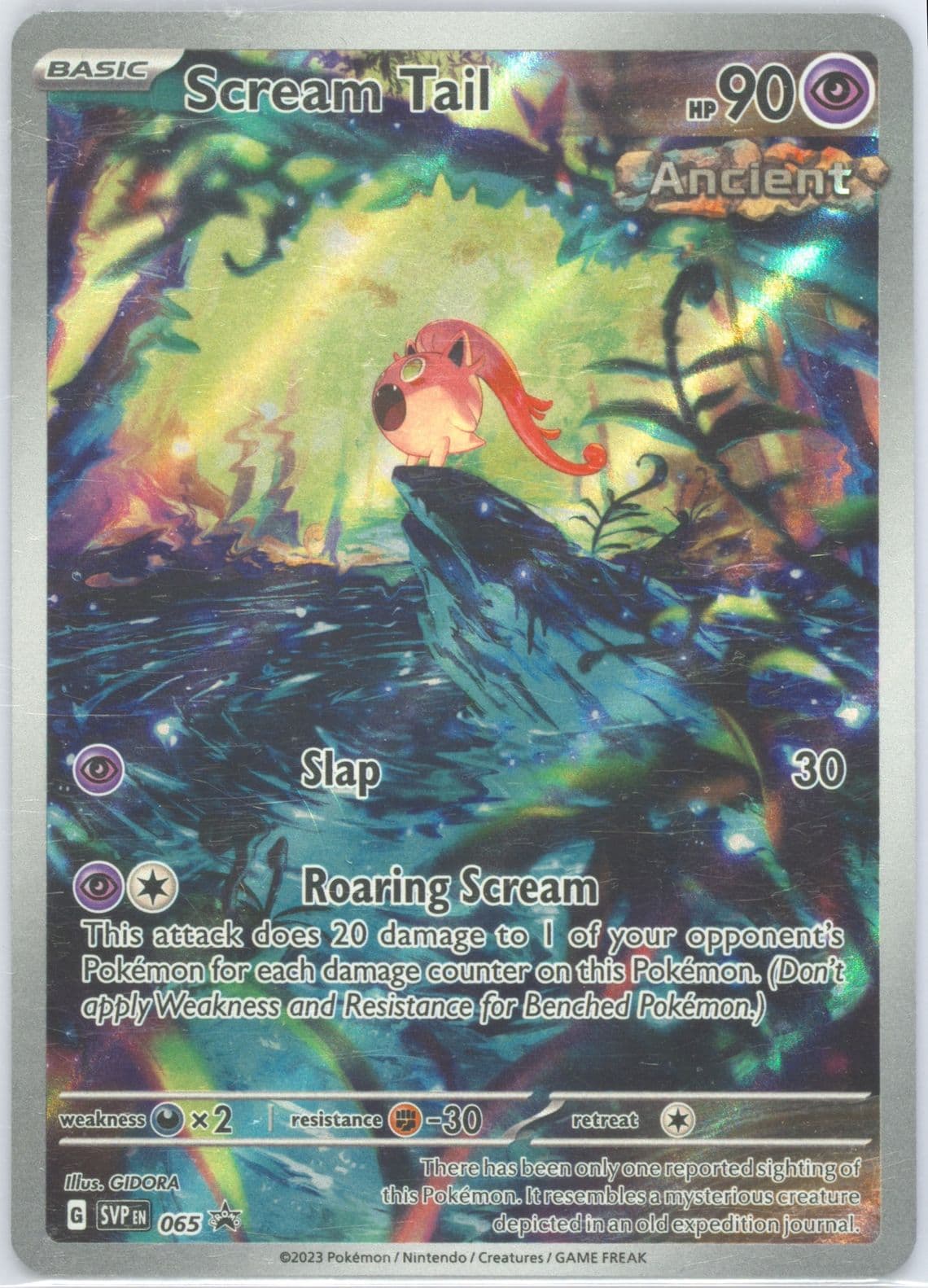 Scream Tail Paradox Rift Elite Trainer Box-Roaring Moon (065) 2023 Pokemon Svp EN-SV Black Star Promo
