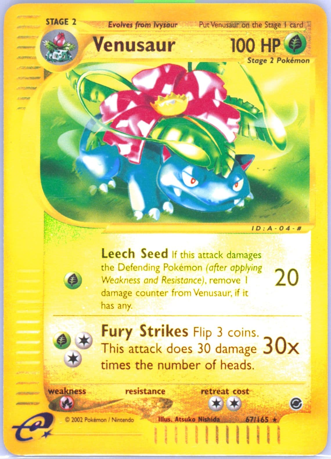 Venusaur-Reverse Foil (67) 2002 Pokemon Expedition