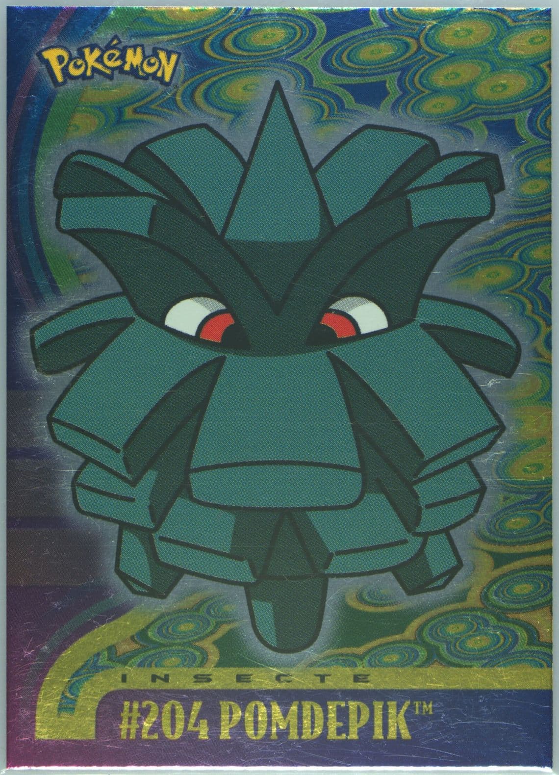 Pineco Foil-French (204) 2001 Topps Pokemon Johto Series 1