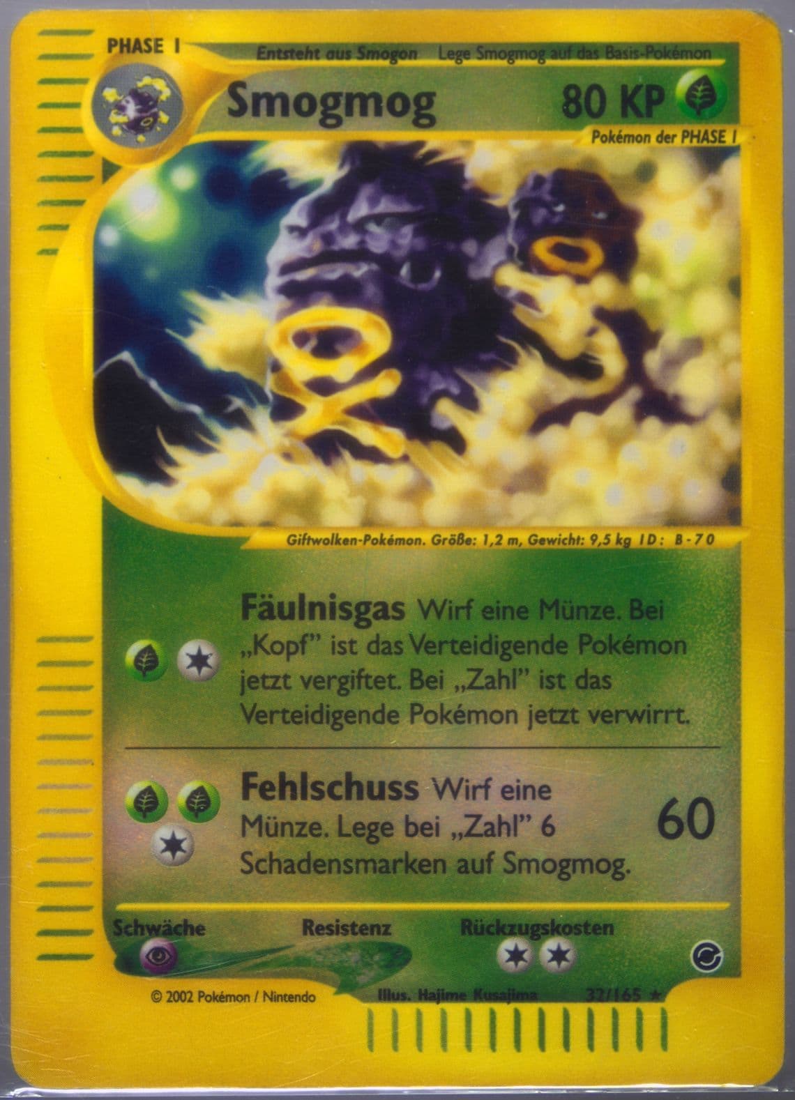 Smogmog-Reverse Foil German (32) 2002 Pokemon Expedition