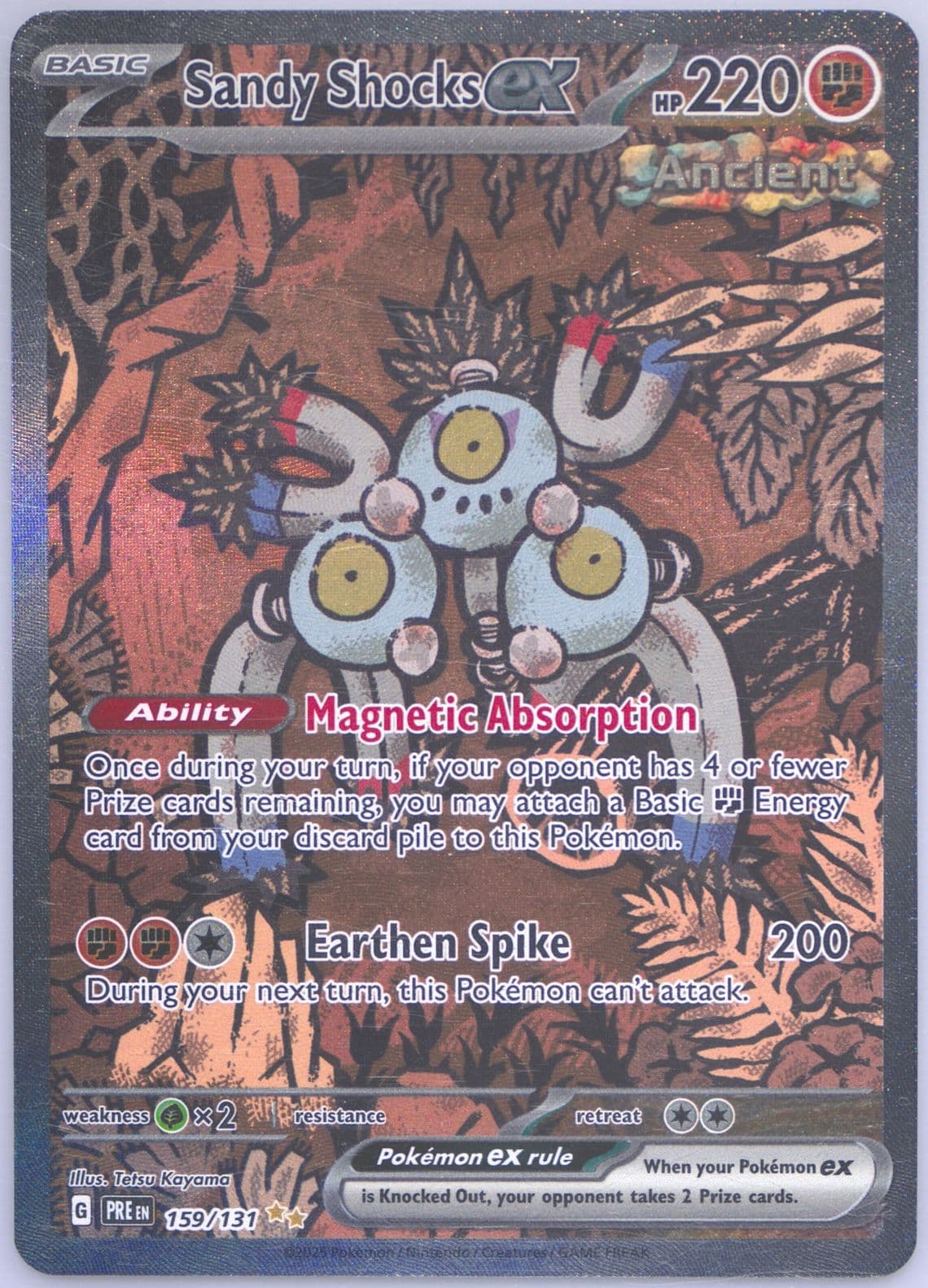 Sandy Shocks EX Special Illustration Rare (159) 2025 Pokemon Pre EN-Prismatic Evolutions
